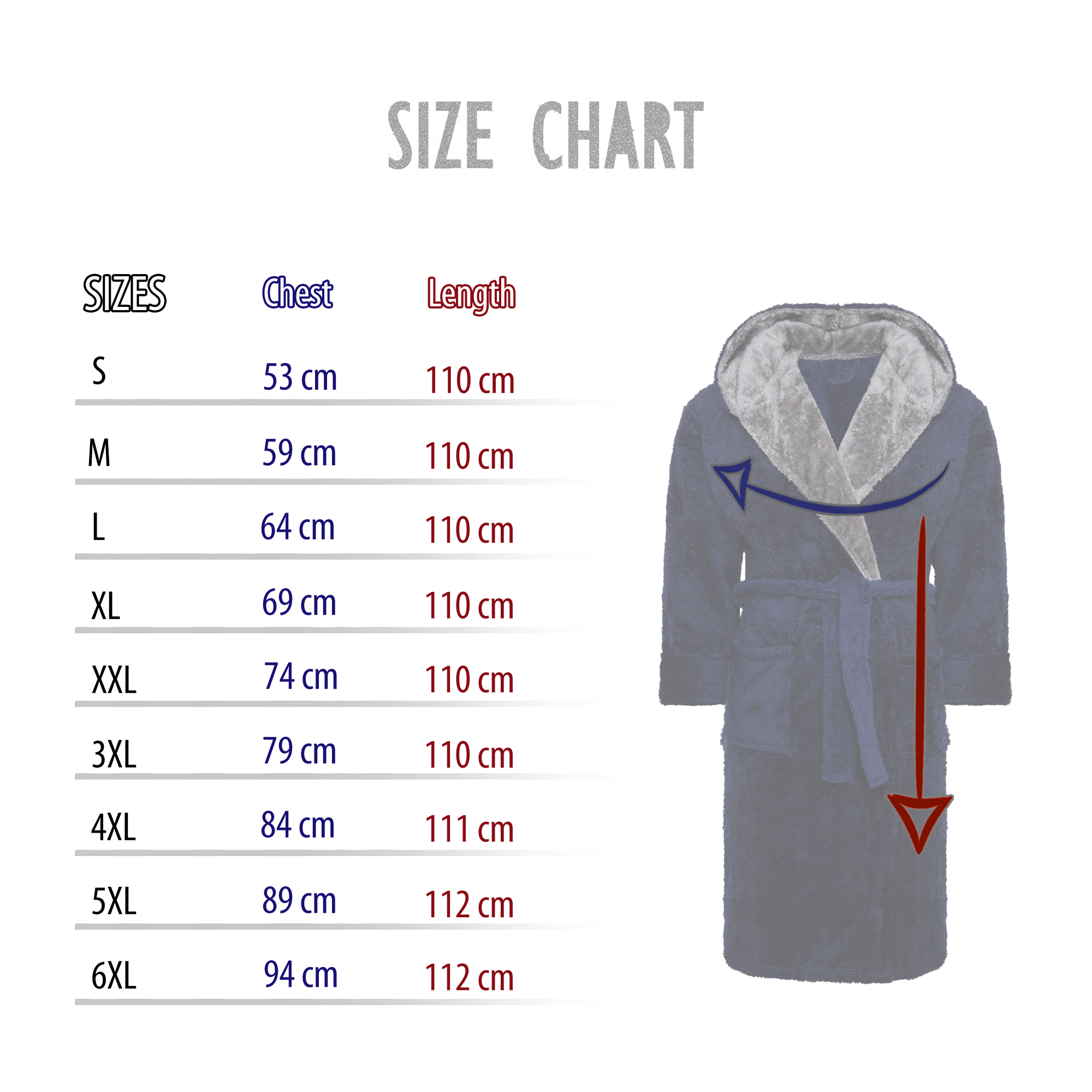 i-Smalls Mens Dressing Gown Super Soft Fleece Hooded Housecoat Robe - Picture 12 of 12