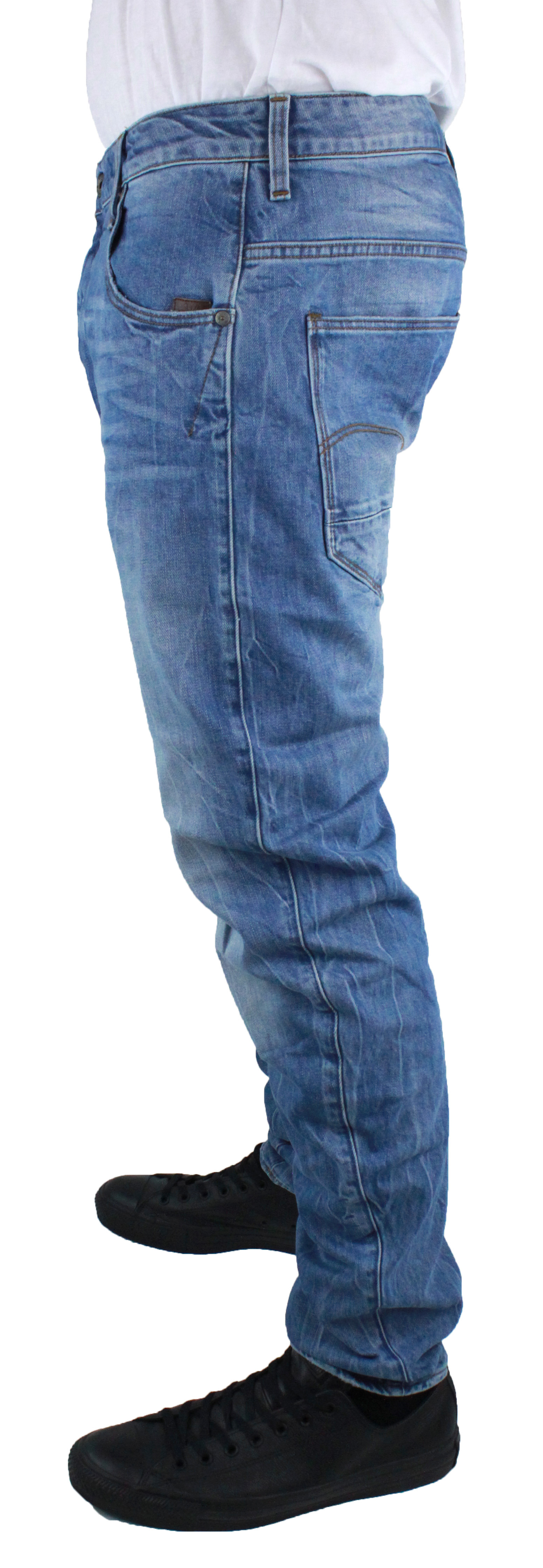 GStar Mens Jeans Arc 3D Slim Hardon Stretch Denim Blue eBay