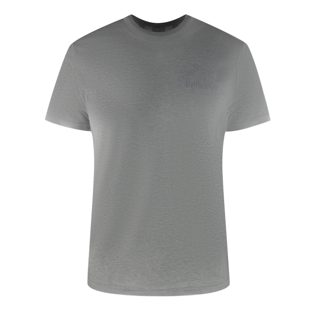 Tシャツ・カットソー BURBERRY Men T Shirts 8081369 Grey Burberry Cotton T-Shirt With Ekd - Grey - Men | 8081369