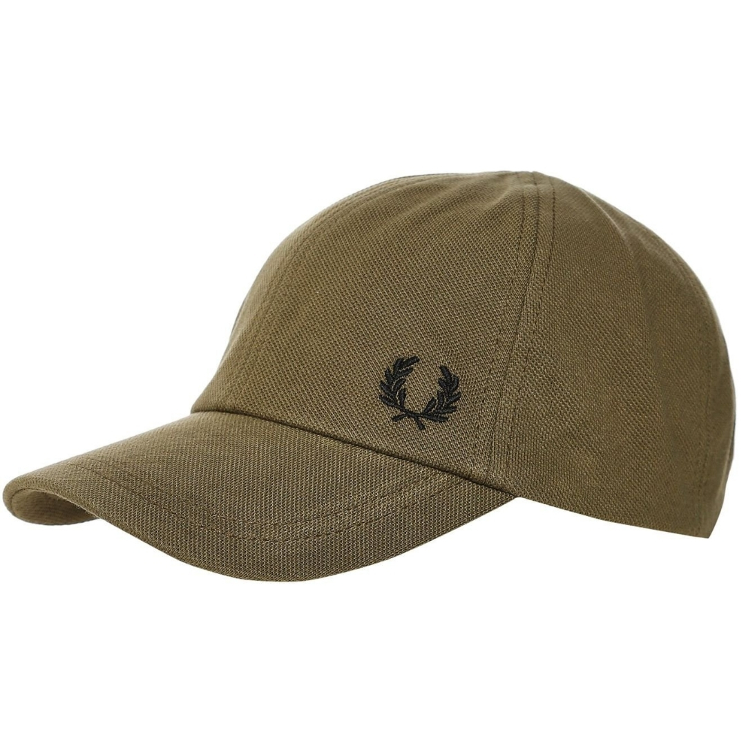 Fred Perry Brand Logo Pique Green Classic Cap | eBay