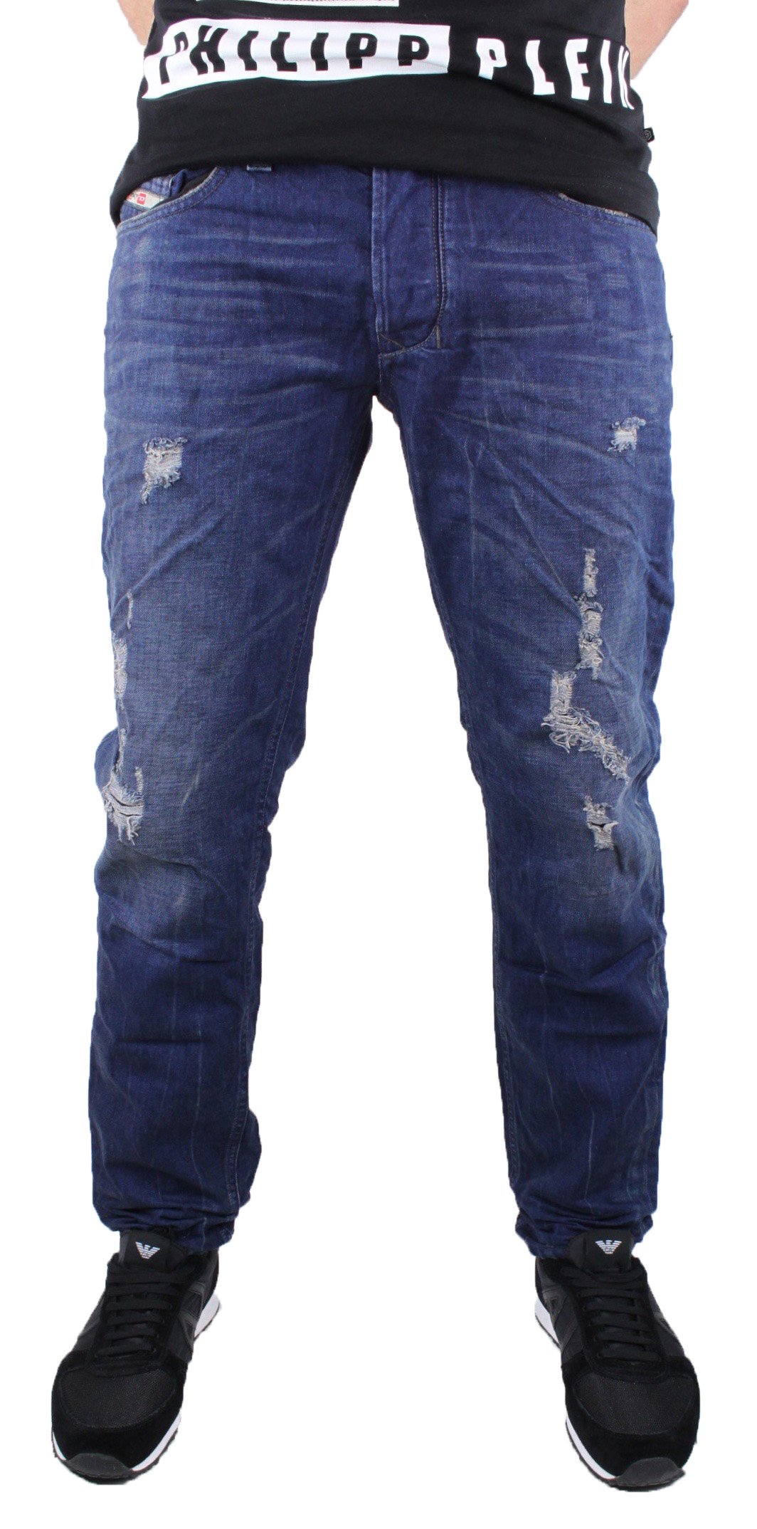 Diesel Mens Jeans Larkee-T 0881Z bluee Diesel Mens Jeans Larkee-T 0881Z bluee