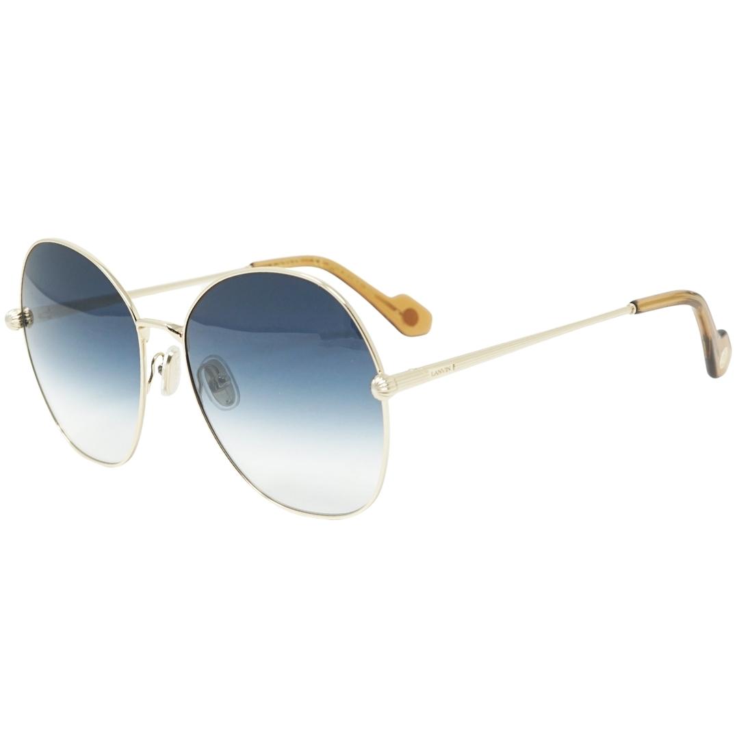 Lanvin Gradient Blue Lens Gold Sunglasses | eBay