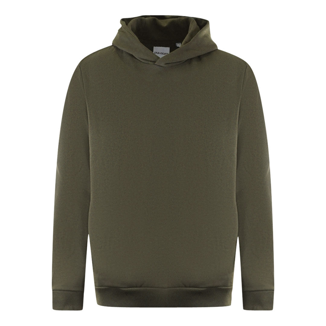 Lyle Scott Plain Green Pull-Over Hoodie