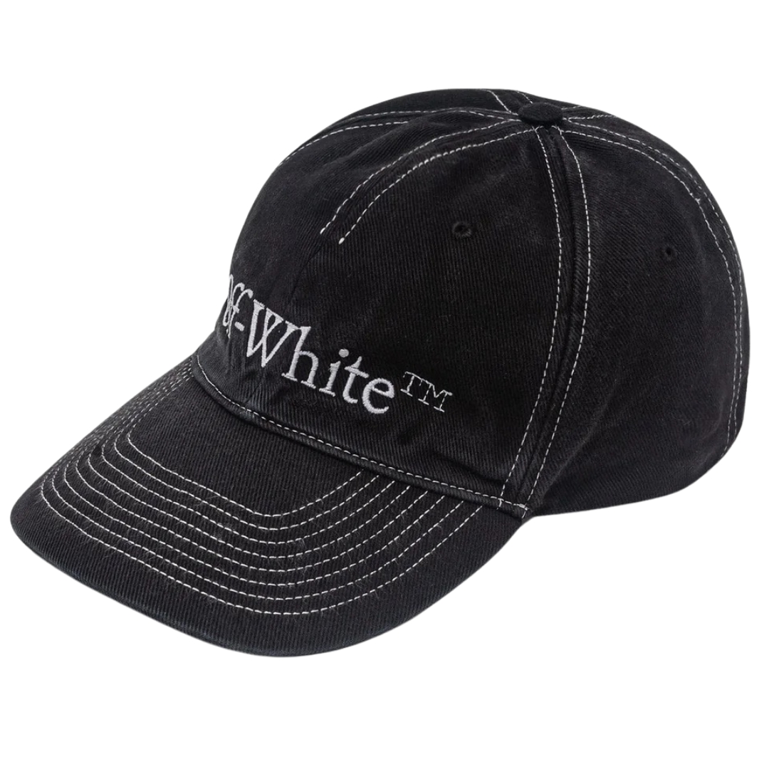 Off-White Bookish OW Black Baseball Cap | eBay