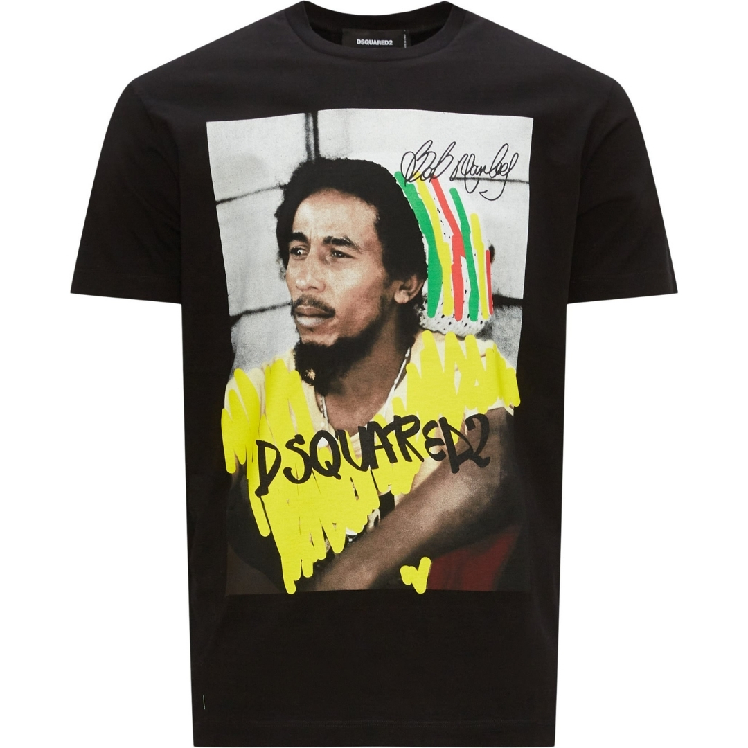 【送料&関税込】Dsquared2 Bob Marley T-shirt DSQUARED2 Bob Marley Quote t-shirt | White | FARFETCH