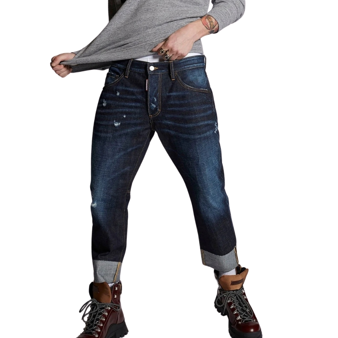 Dsquared2 Sailor Jean Dark Blue Jeans | eBay