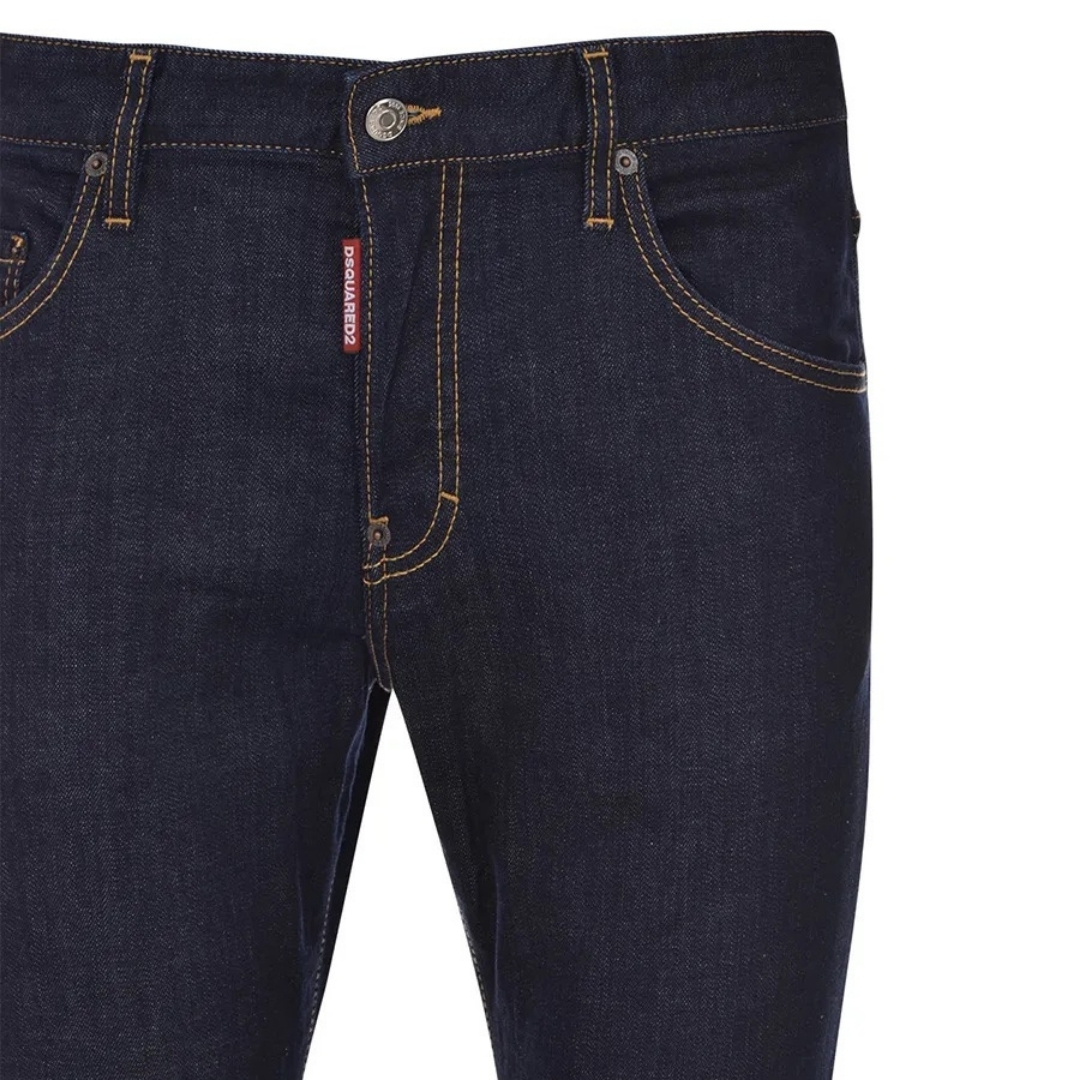 Dsquared2 Skater Jean Italian Address Logo Navy Blue Wash Jeans | eBay