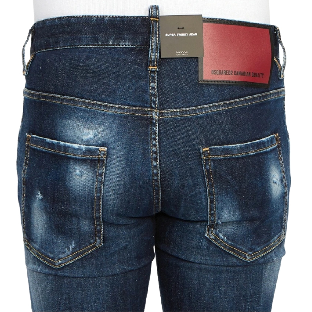 Dsquared2 Super Twinky Jean Plain Blue Jeans | eBay