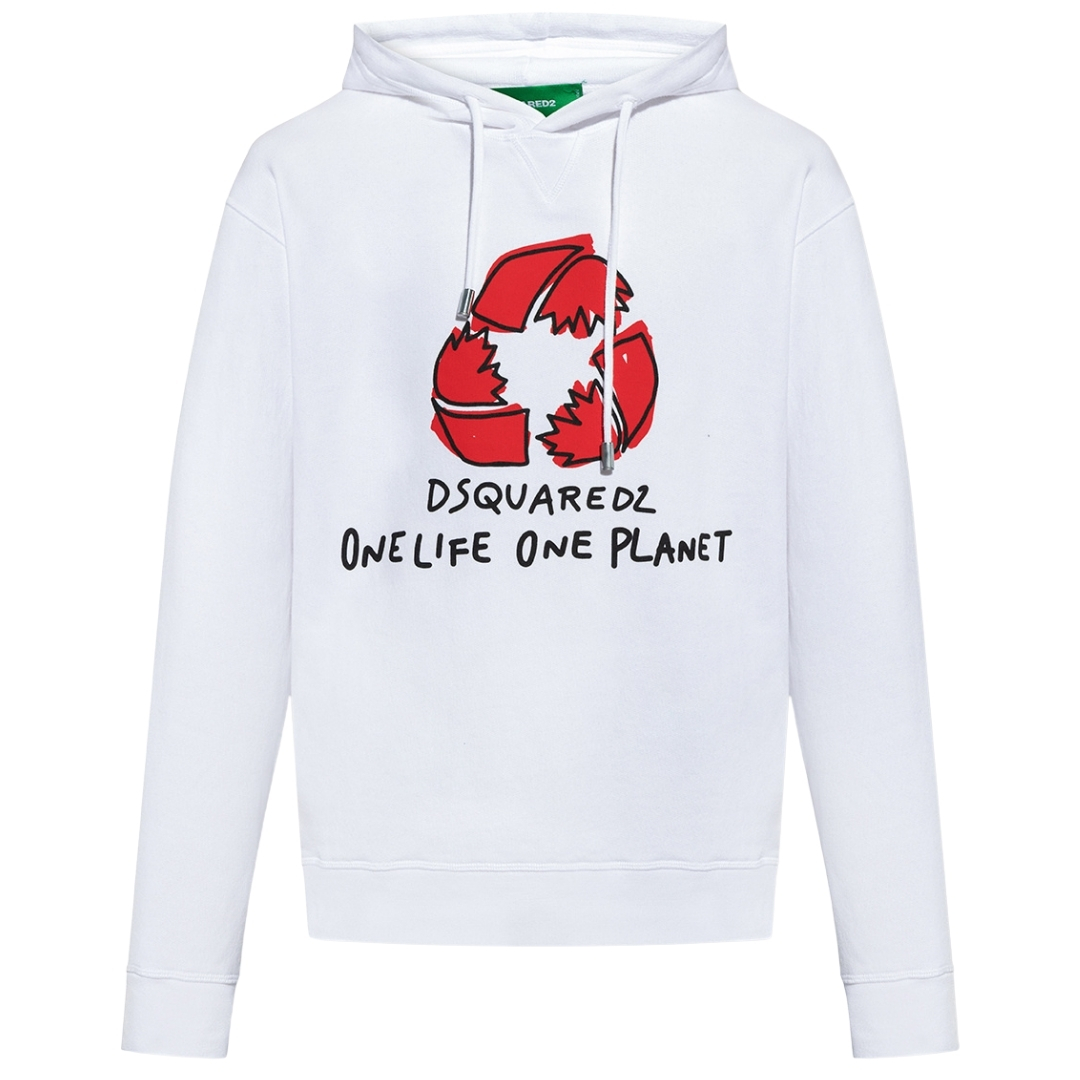 【送料&関税込】Dsquared2 one Life One Planet Sweatshirt Dsquared2 ONE LIFE ONE PLANET Hoodie COOL FIT Sweatshirt
