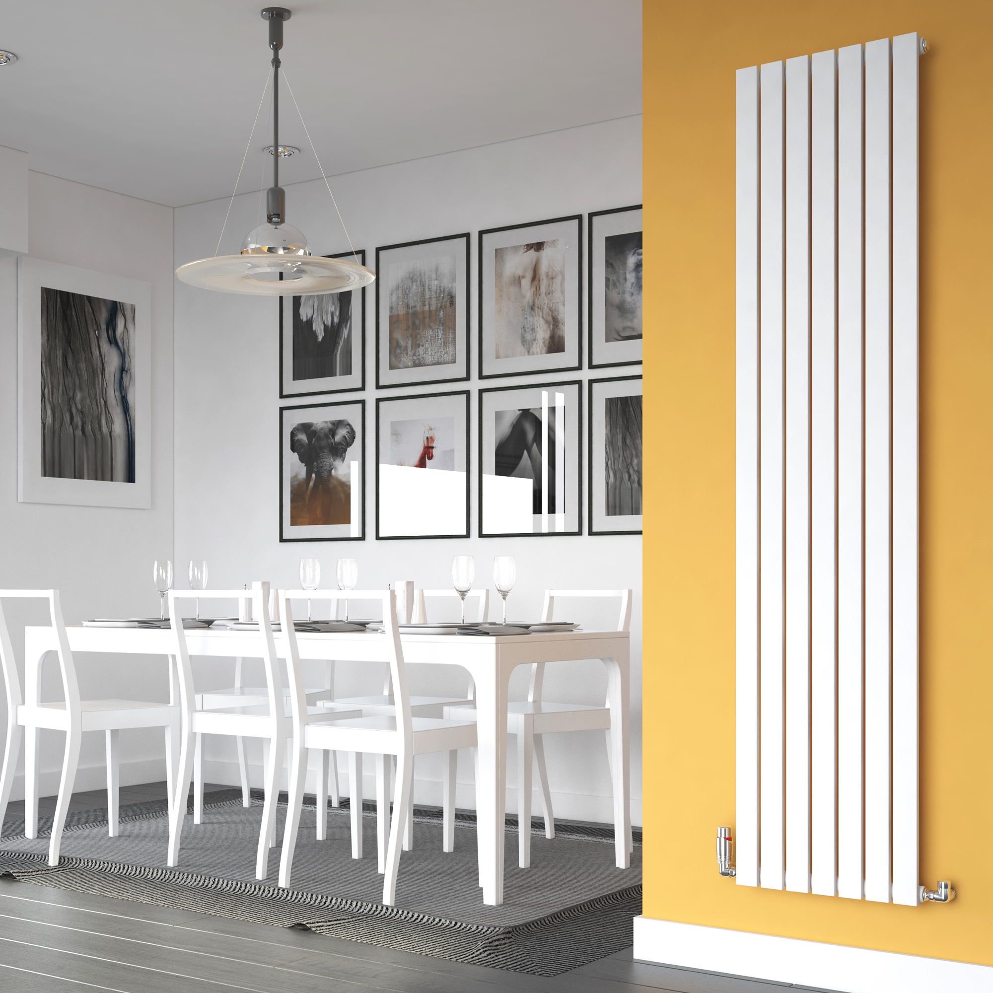 Vertical Designer Radiator Tall Flat Panel Column Central Heating
