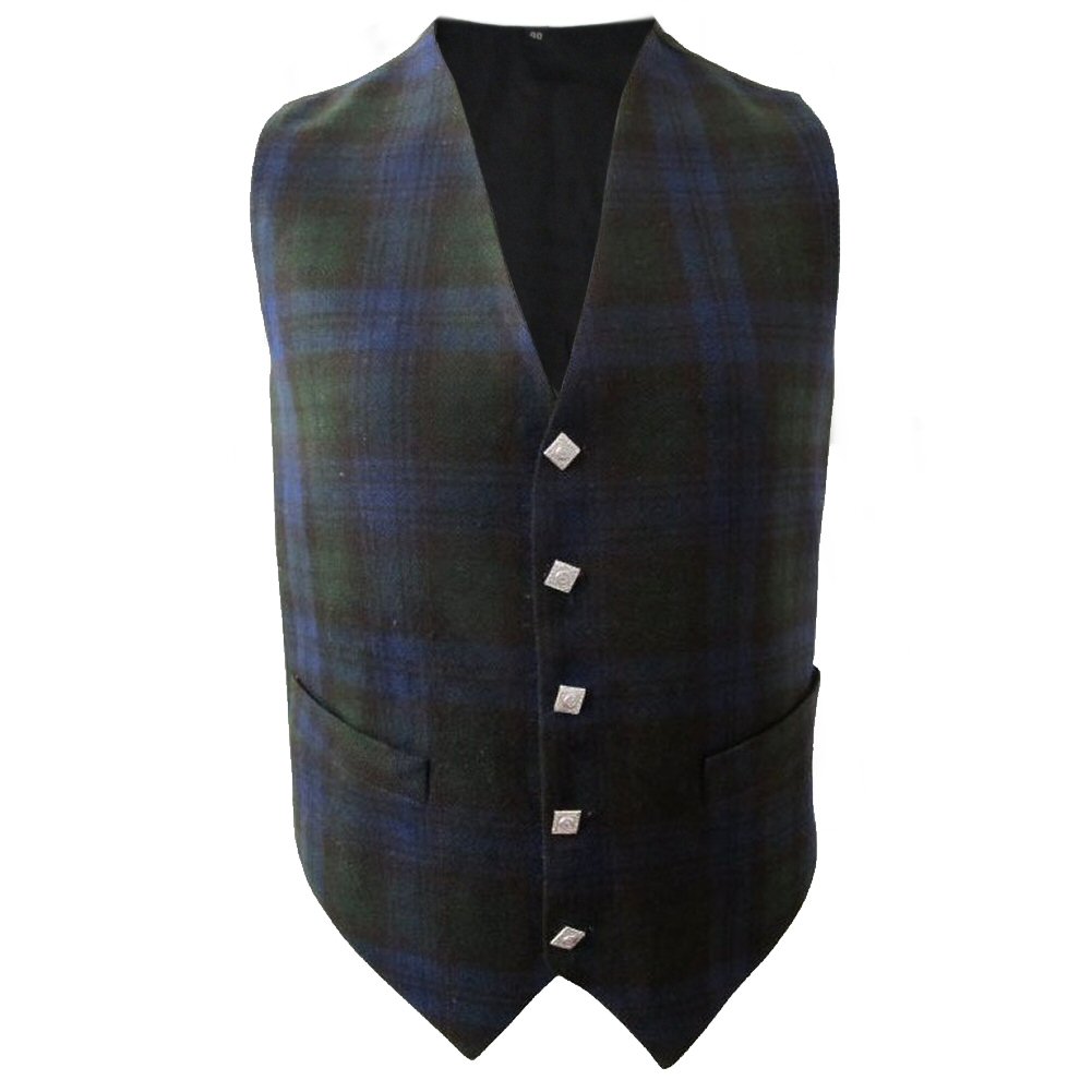 Tartanista Scottish/Irish Tartan Waistcoats/Vests 5 Plaids Sizes 36