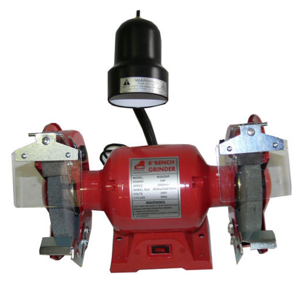 Bench Grinder 8" 200 mm 1 HP Wheel worklight Knife Sharpener Power Tool