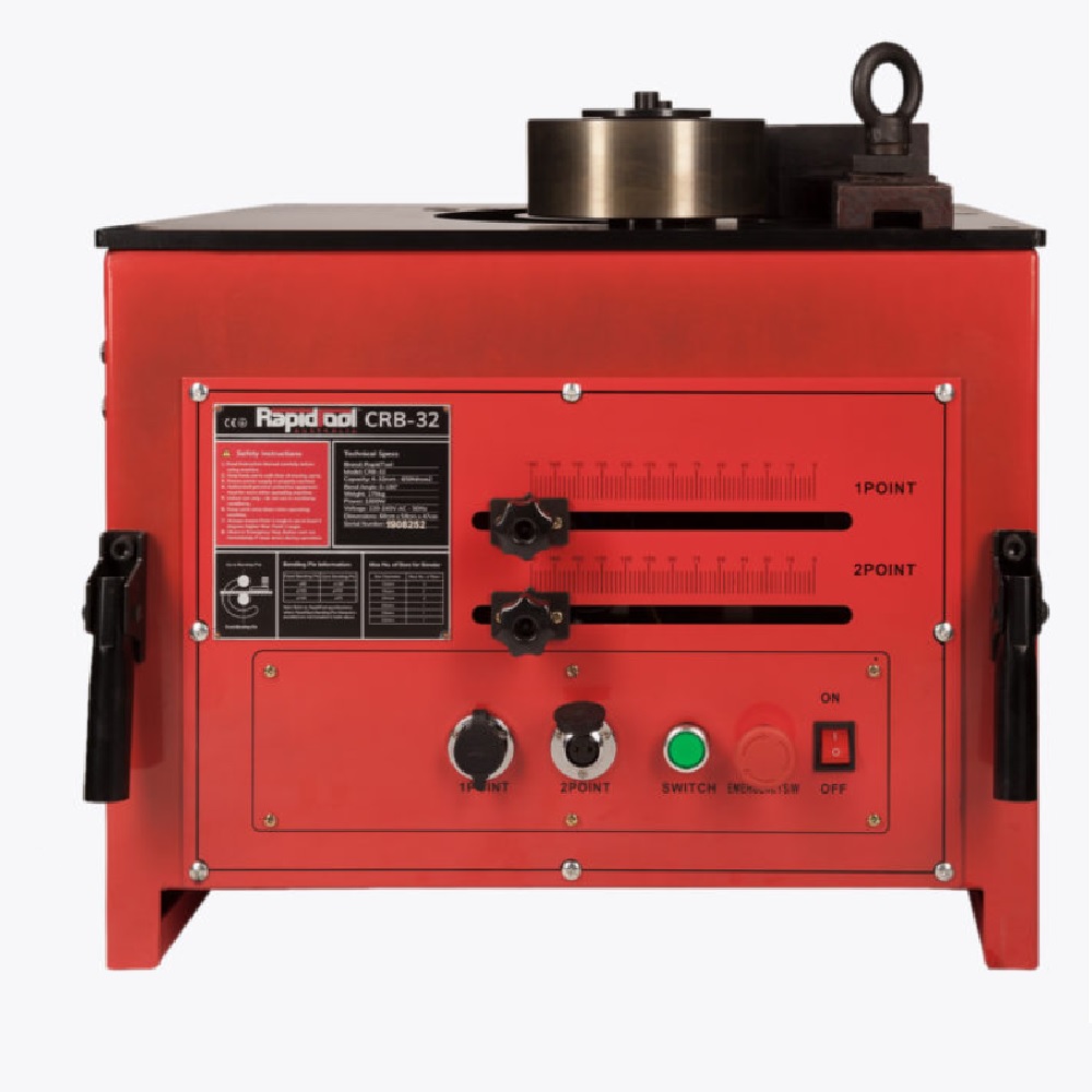 Rebar Bender 32 mm Rapid Tool CRB32 Industrial Reo Bar Steel Rod