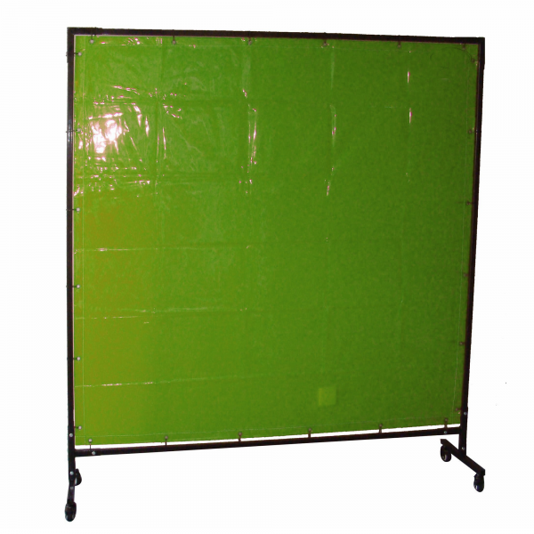 Green Welding Curtain Screen And Frame Combo Heavy Duty On