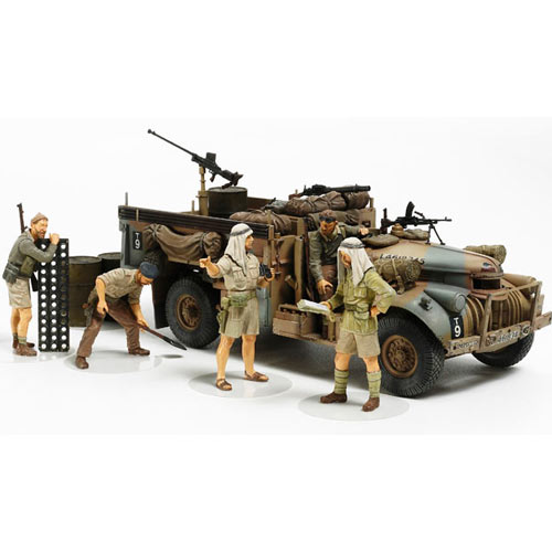 TAMIYA LRDG with 7 figures 32407 135 Military Model Kit eBay