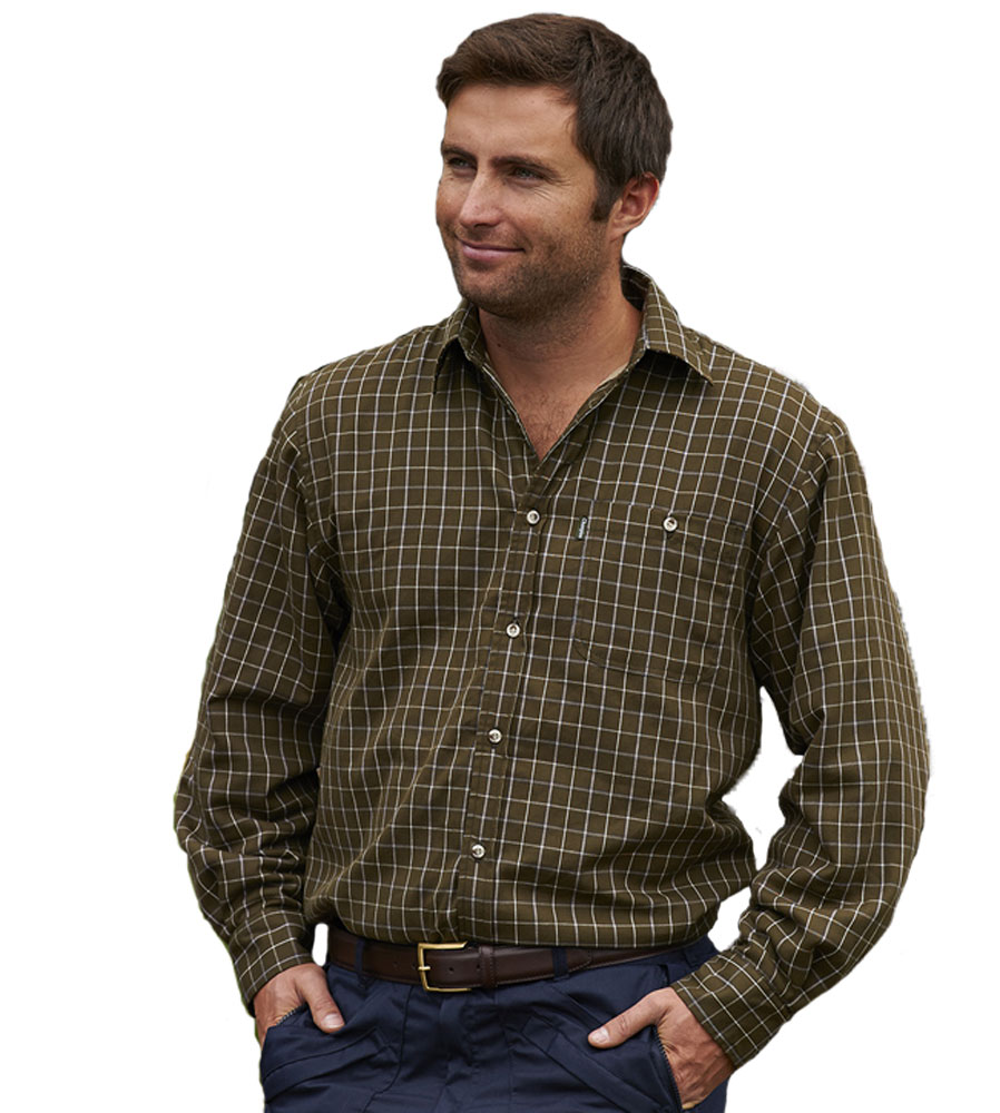 Champion para Hombre Heathfield país Lana Forrada De camisa de mangas largas