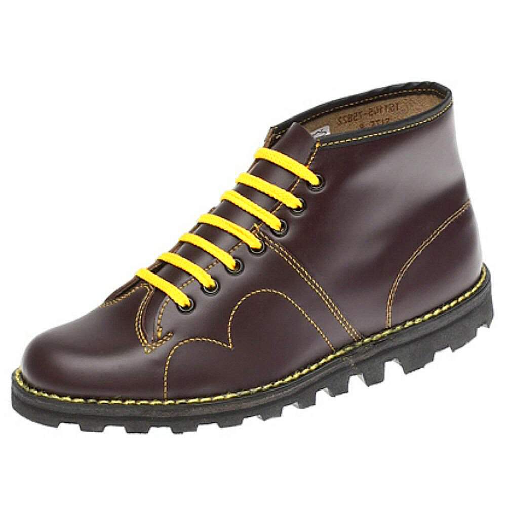 New Original 60�s Men�s Grafters Leather Monkey Mod Boots