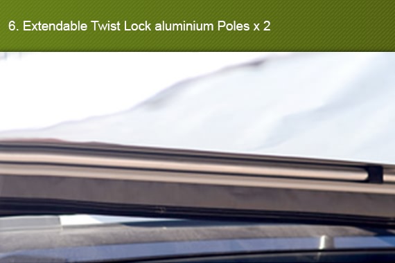 Outbaxcamping 6th Scenario 2.5m x 2.5m 4WD