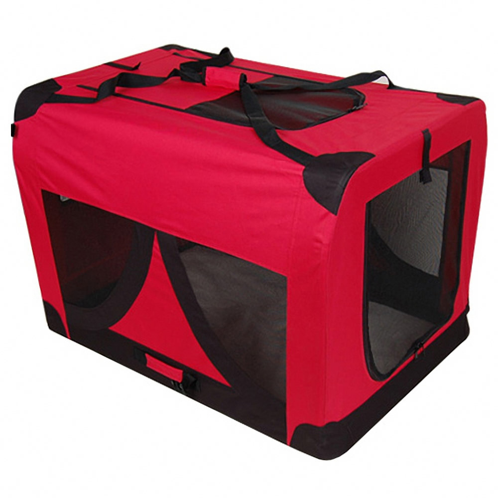 Extra Large Portable Soft Pet Dog Crate Cage Kennel Red 702658804718 eBay