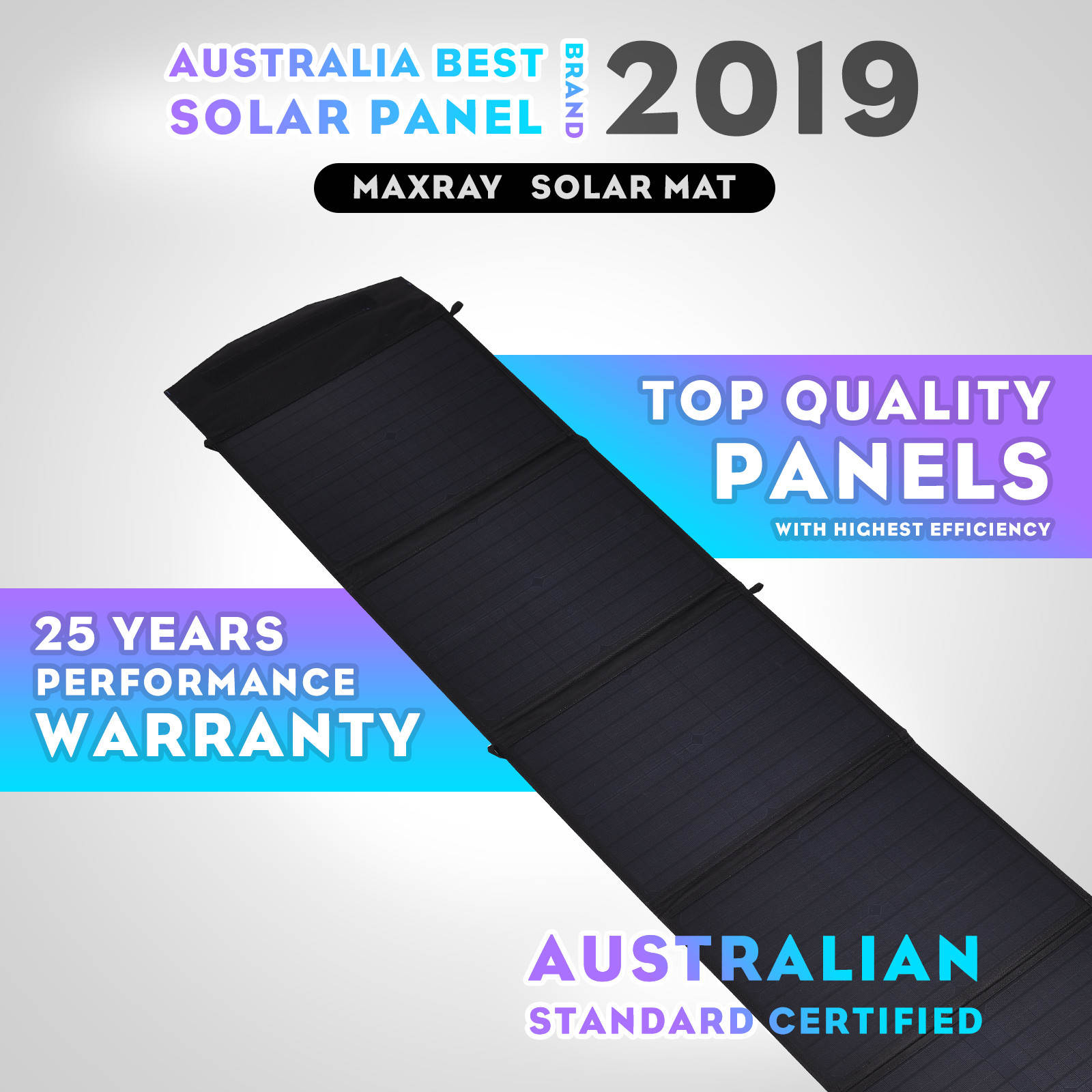 Maxray 12V 250W 200W 160W 120W Folding Solar Panel Blanket Solar Mat