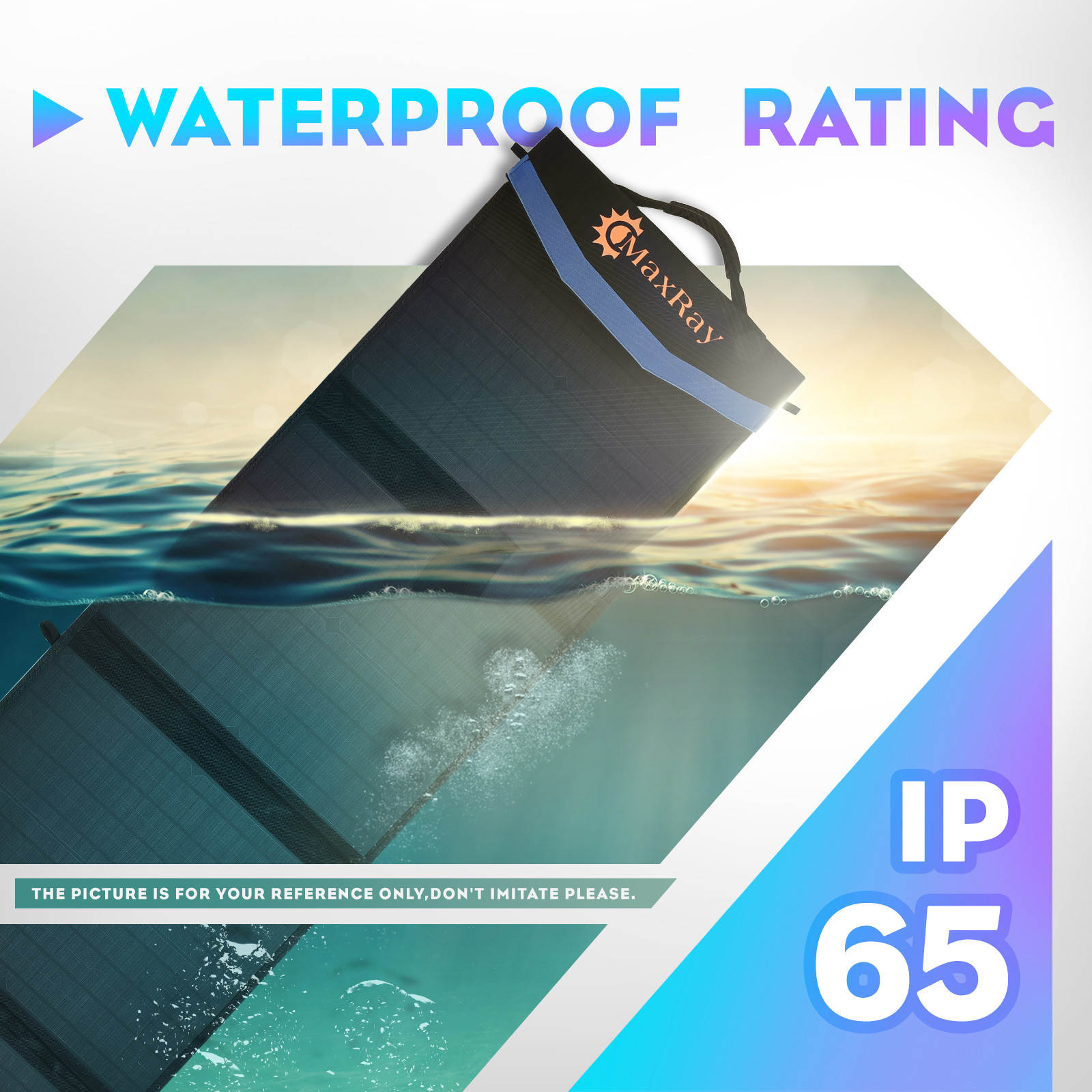 Maxray 12V 250W 200W 160W 120W Folding Solar Panel Blanket Solar Mat