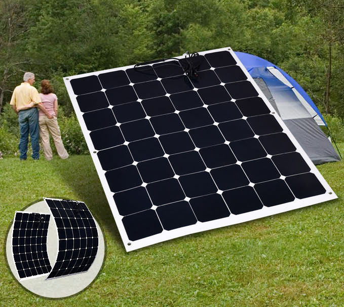 200W 12V Flexible Solar Panel Boat Caravan Camping Power Mono Charging