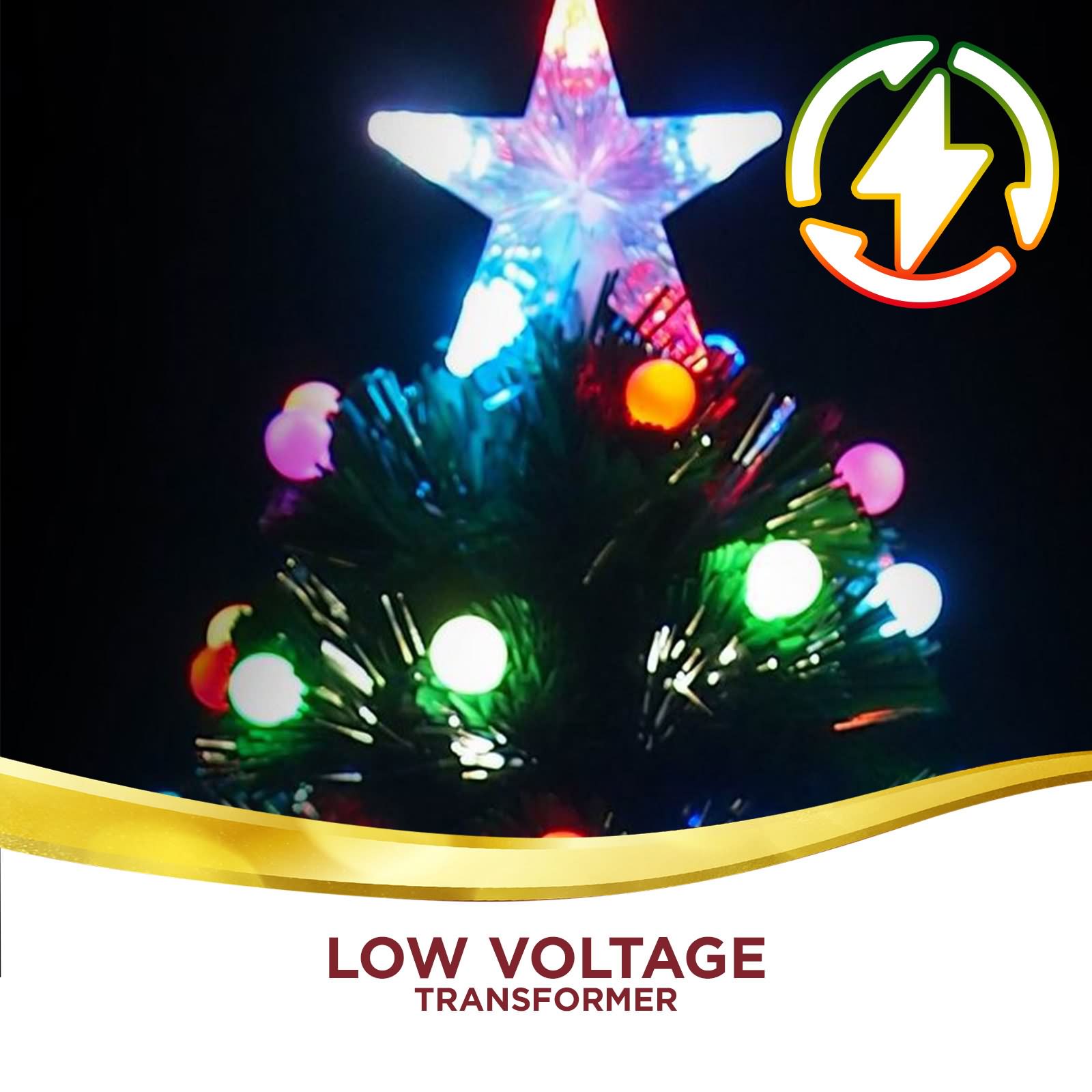 [20OFF]1.2m 4FT LED Green Christmas Tree Lights Multi Xmas Home Party