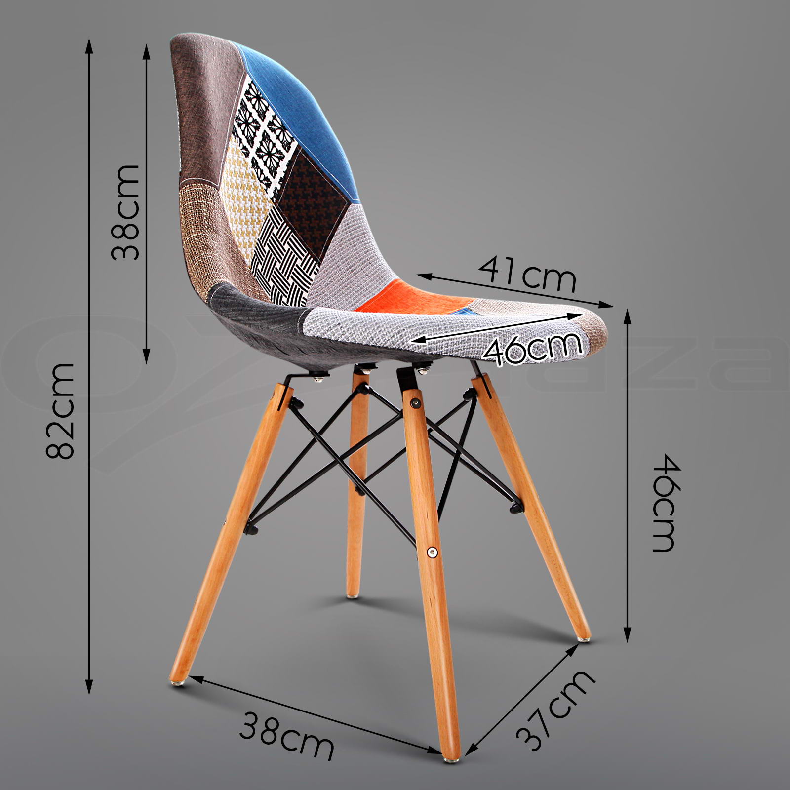 6xartiss retro replica eames eiffel dsw dining chairs armchair beech
