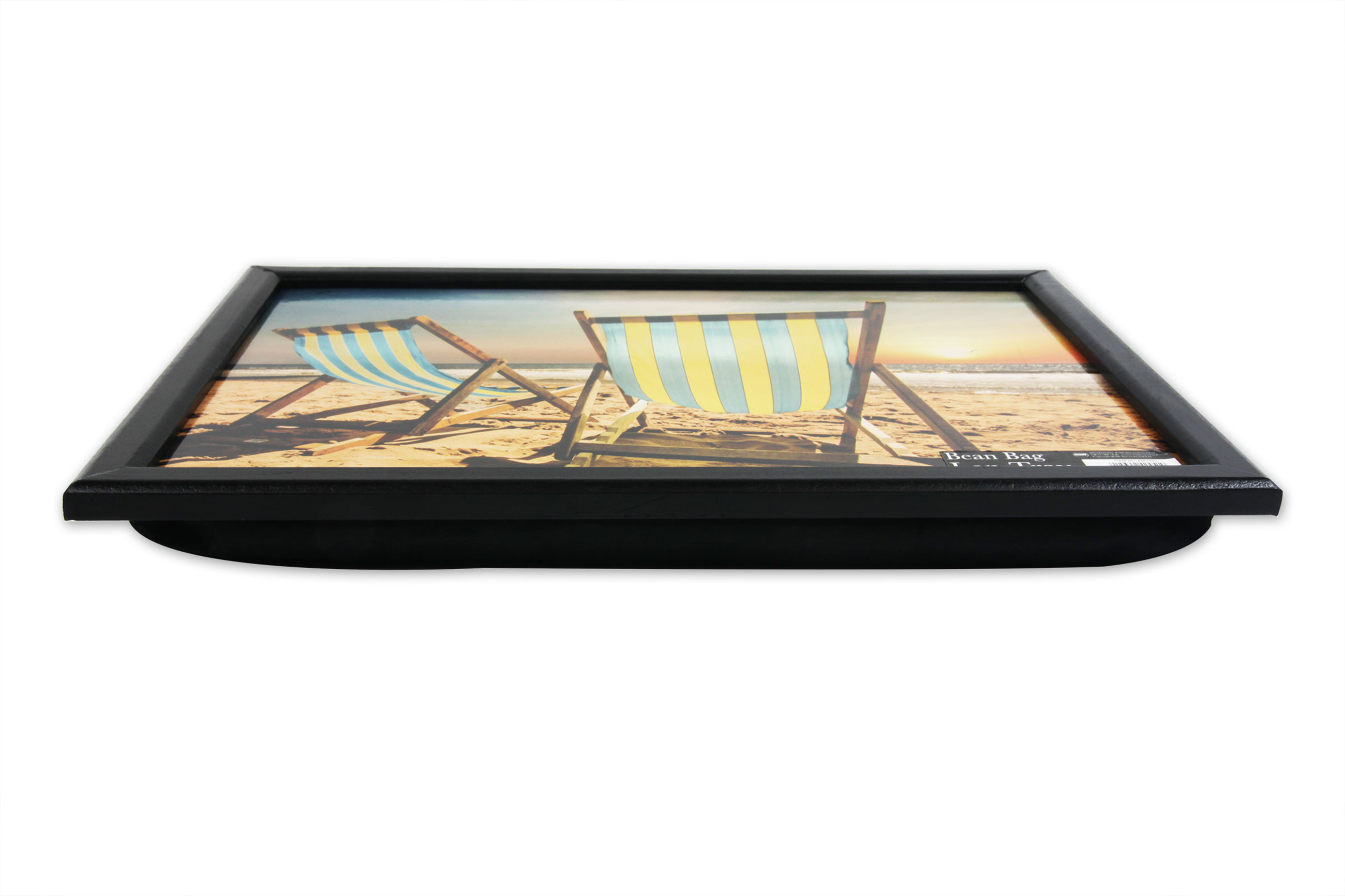 Lap Tray Wooden Laptop Table Home Bean Bag Cushioned desk Food Serving