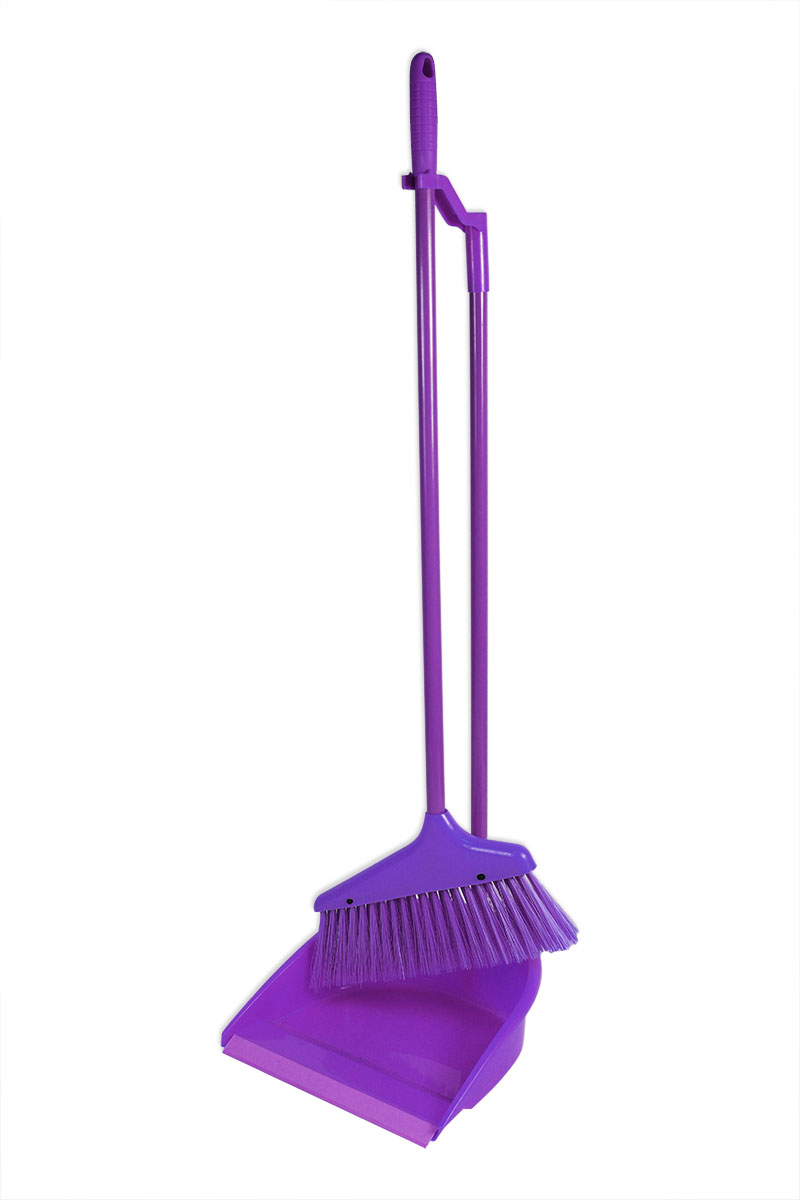 Long Handle Dustpan and Brush 2 Piece Set for Sweeping Cleaning 4