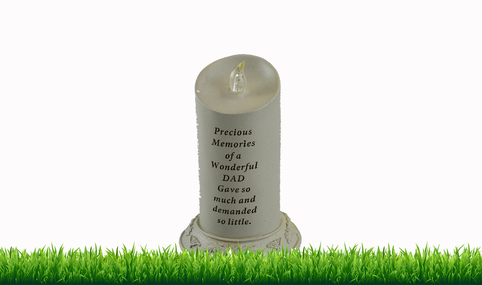 Memorial Grave Cemetery Candle Solar Power Tea Light Loved Funeral