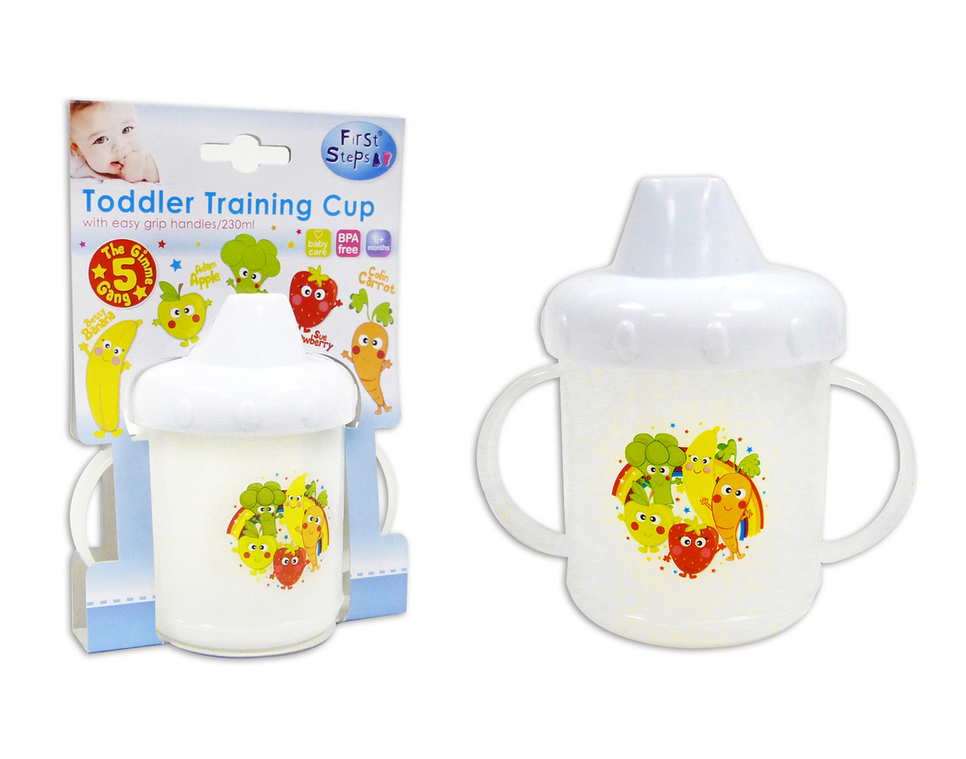 First Steps Jungle Pals Pack of 5 Feeding Spoons Easy Grip BPA Free 6months