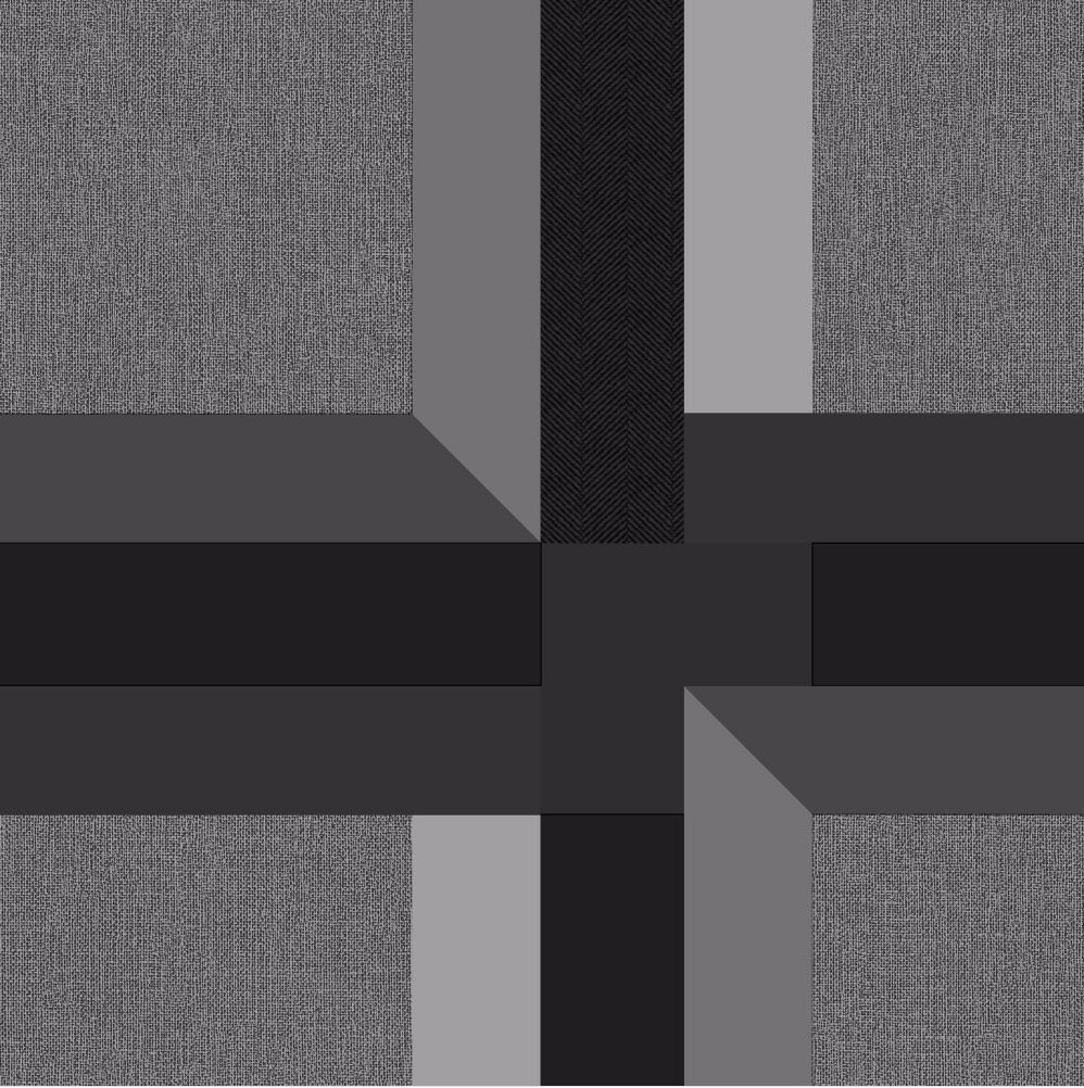 3D Squares Wallpaper Geometric Shapes Modern Grey Black Charcoal Muriva