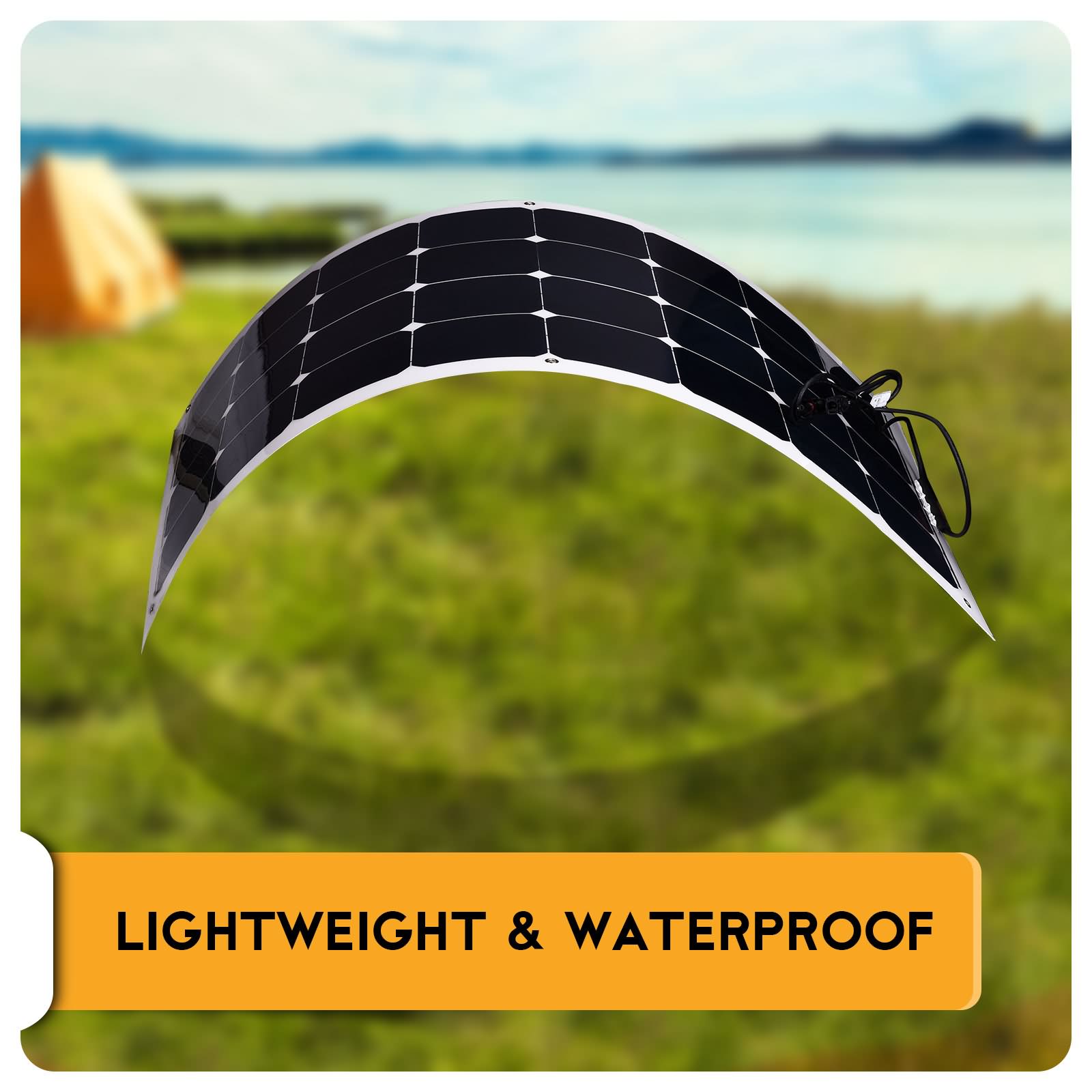 100W 12V Flexible Solar Panel Kit Mono Waterproof Caravan Camping Power