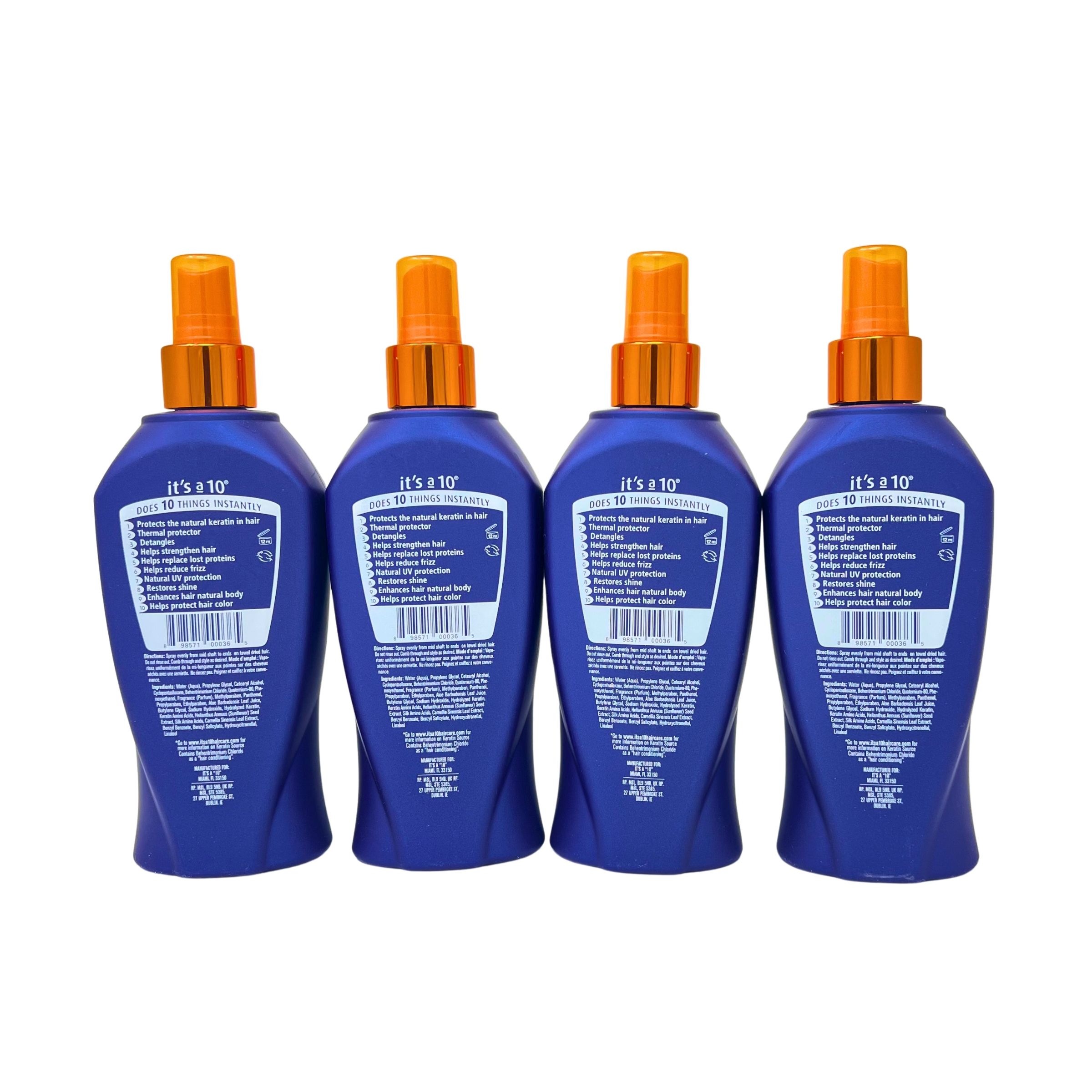 It's a 10 Miracle Leave-In Plus Keratin Spray, 10 fl. oz (Pack of 4)