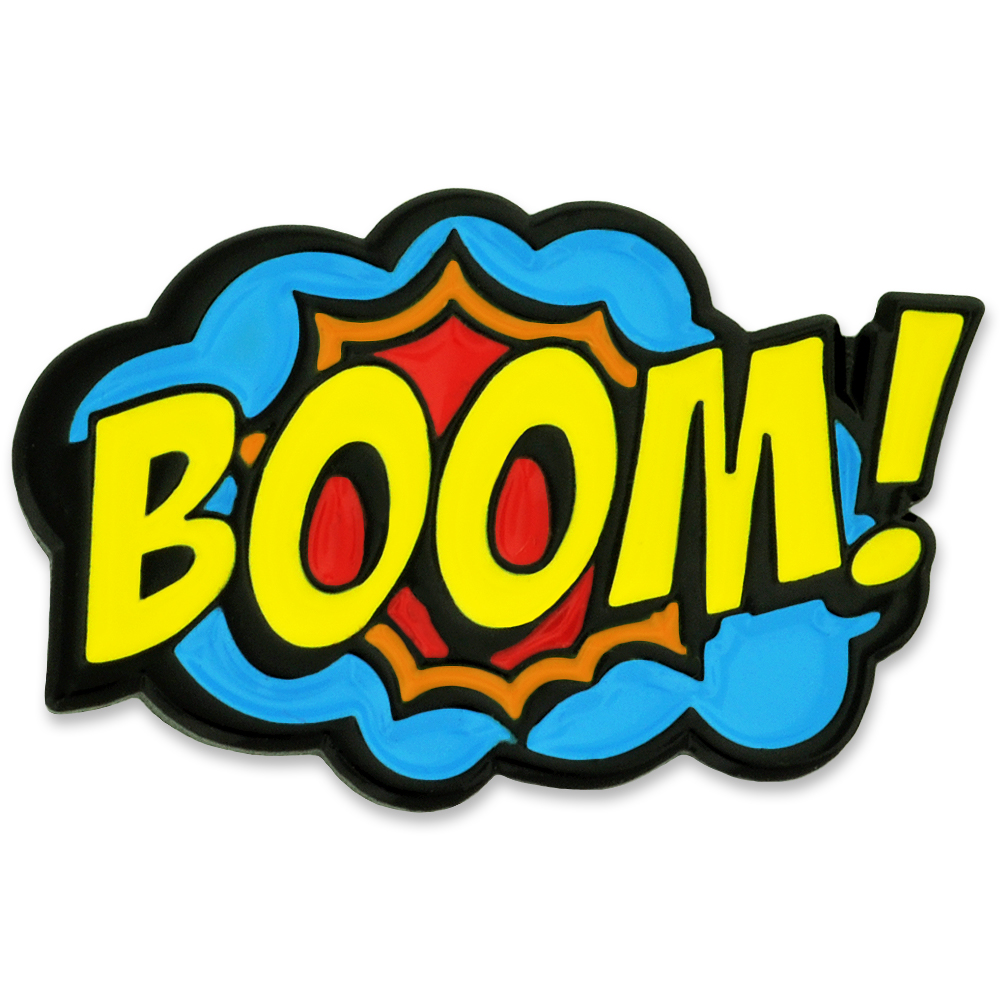 PinMart's BOOM! Comic Book Art Enamel Lapel Pin | eBay