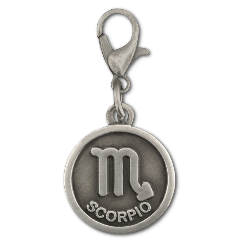 PinMart’s Antique Gold and Silver Scorpio Zodiac Scorpion Symbol Charm