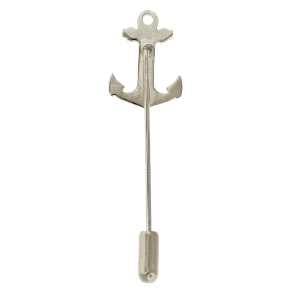 PinMart's Anchor Nautical Lapel Stick Pin Gold or Silver eBay