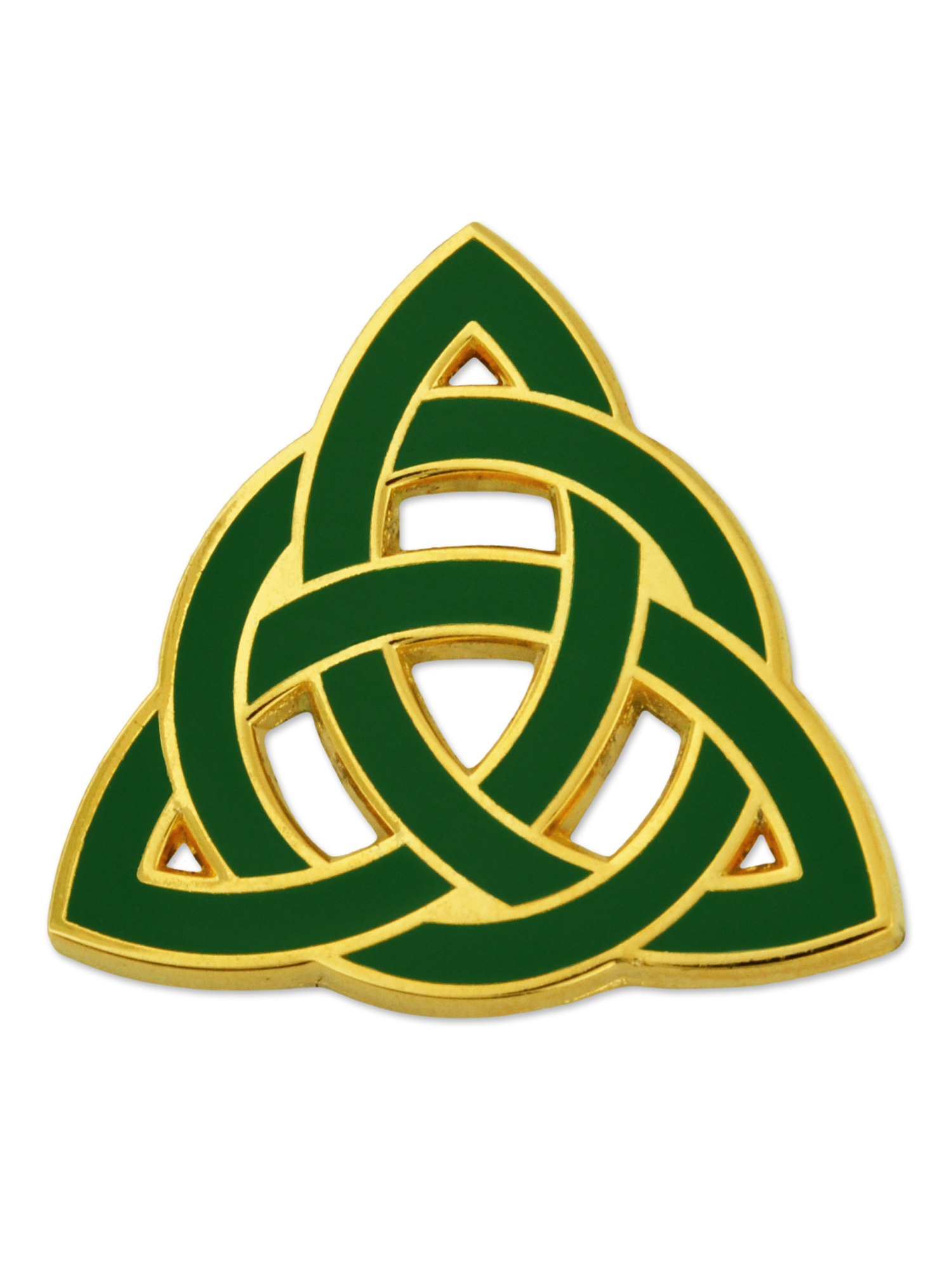 PinMart Green Camouflage Star Military Enamel Lapel Pin