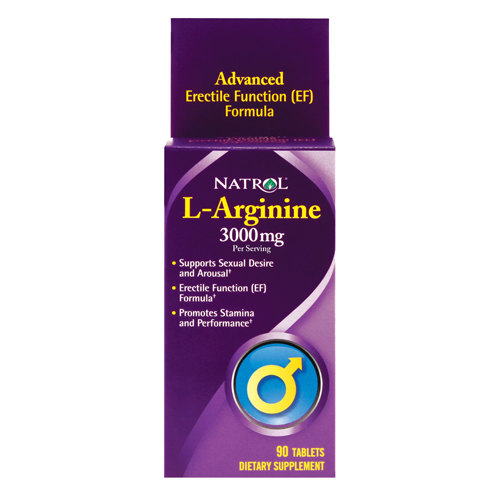 Natrol l arginine erectile function formula ef 3000 mg 90 tabs