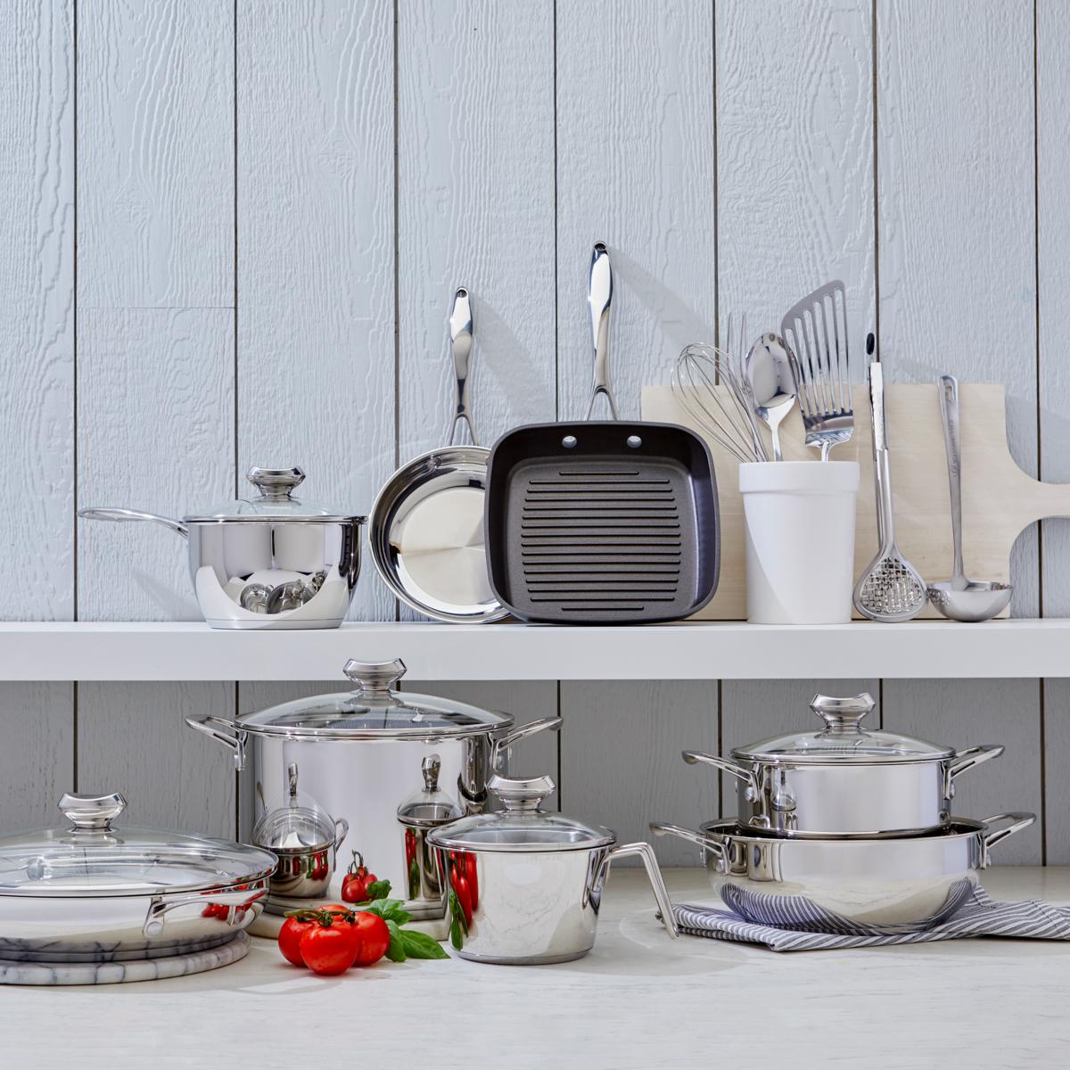 Wolfgang Puck Cookware Set WP19PC2017 Bistro Elite 19piece Stainless