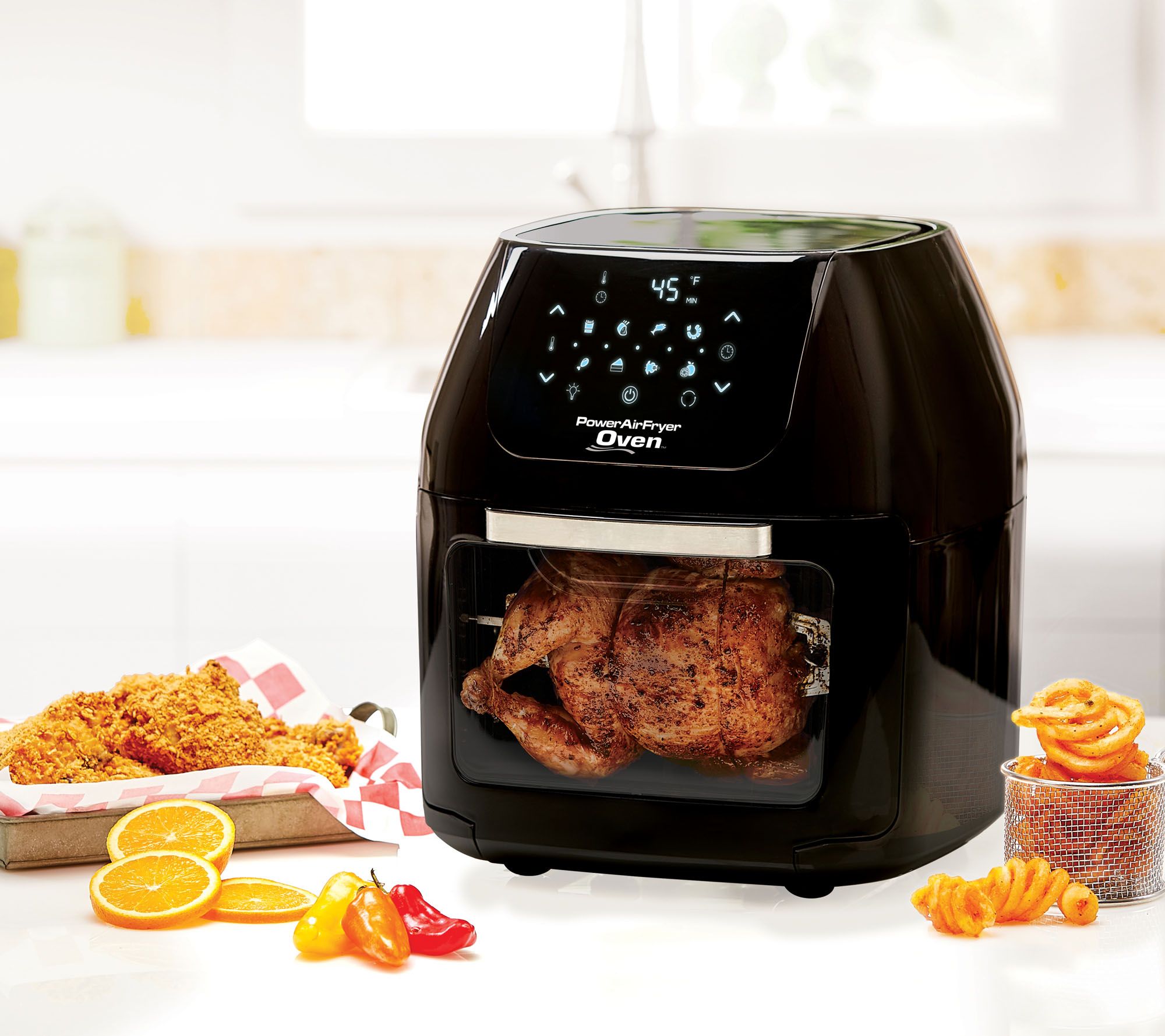 Power Air Fryer 6qt Oven w/ 8 Presets, Books, & Accessories eBay