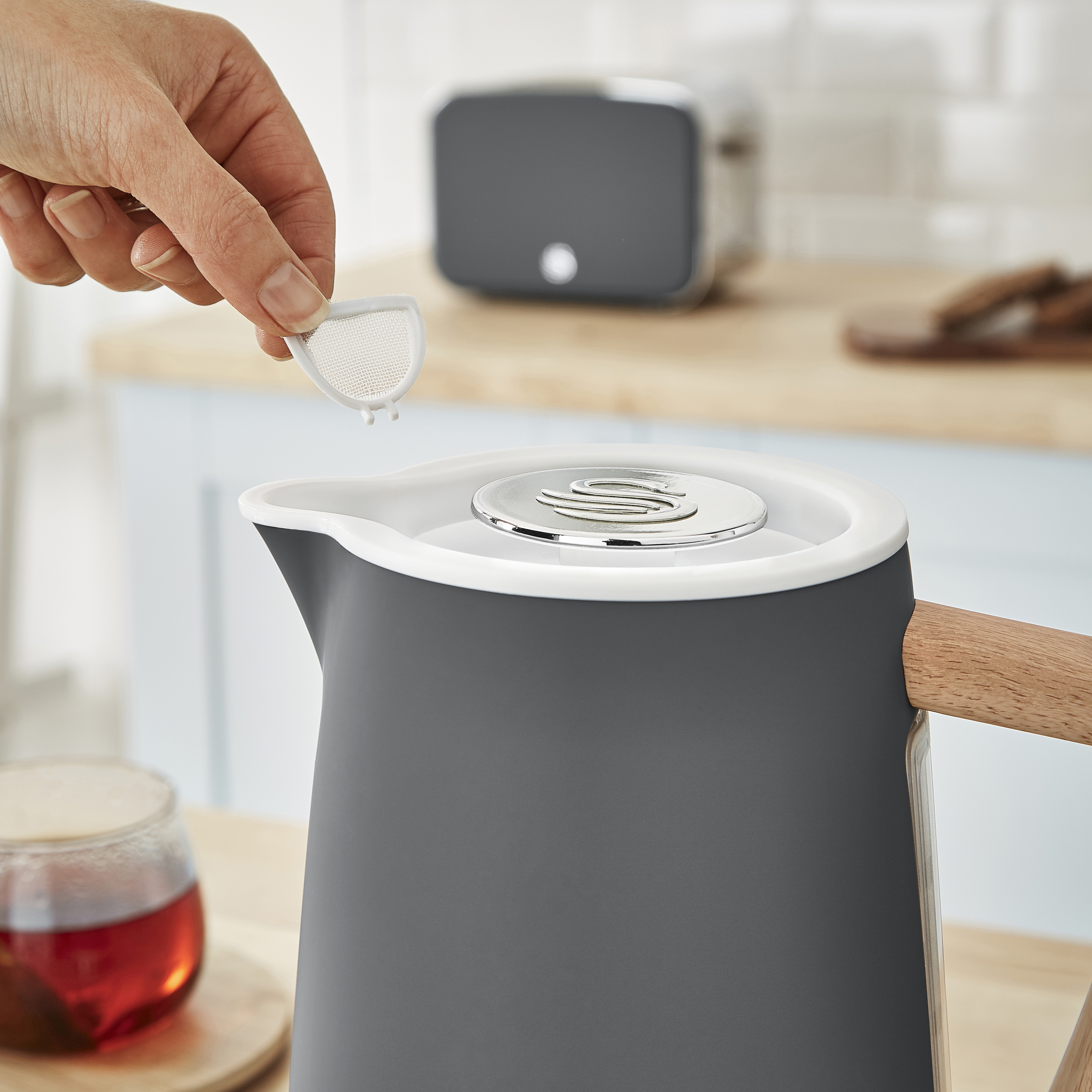 Swan Nordic 1.7L Cordless Kettle - Stainless - 1500w - Rapid Boil - NEW