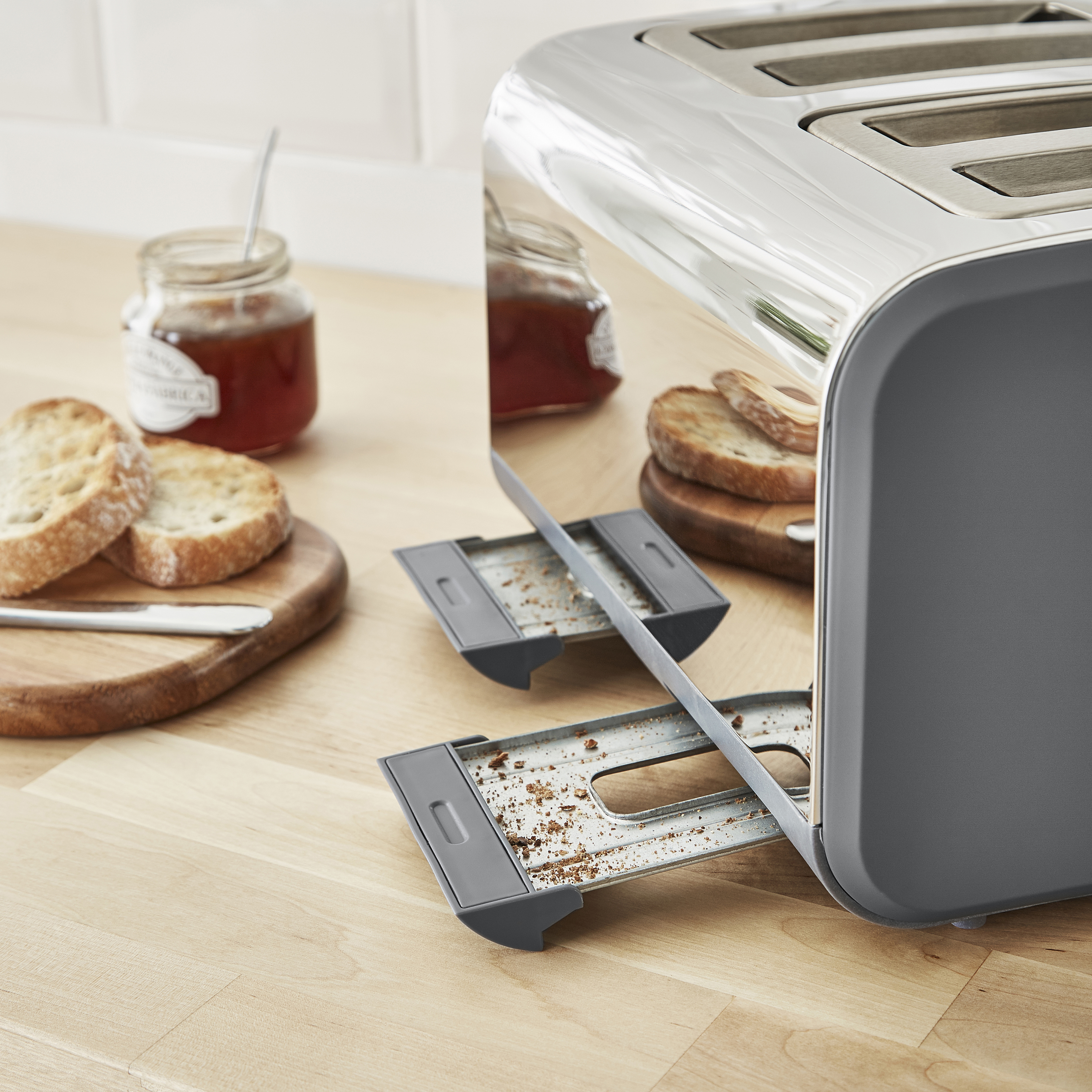 Swan Nordic 4 Slice Toaster - Crumb Tray - Brushed Stainless - 6 settings - NEW - Picture 13 of 21