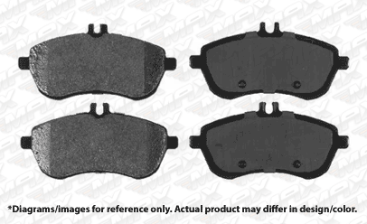 08 09 10 11 12 Mercedes Benz C300 Max Performance Ceramic Brake Pads F+R