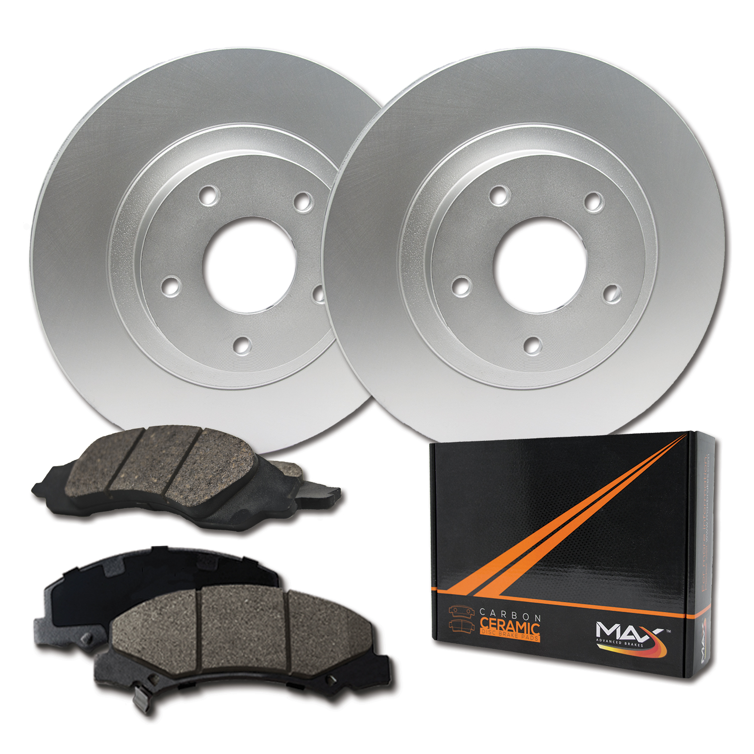 2000 For Chevrolet C2500 C3500 Front Disc Brake Rotors and Ceramic Pads w//8Lugs