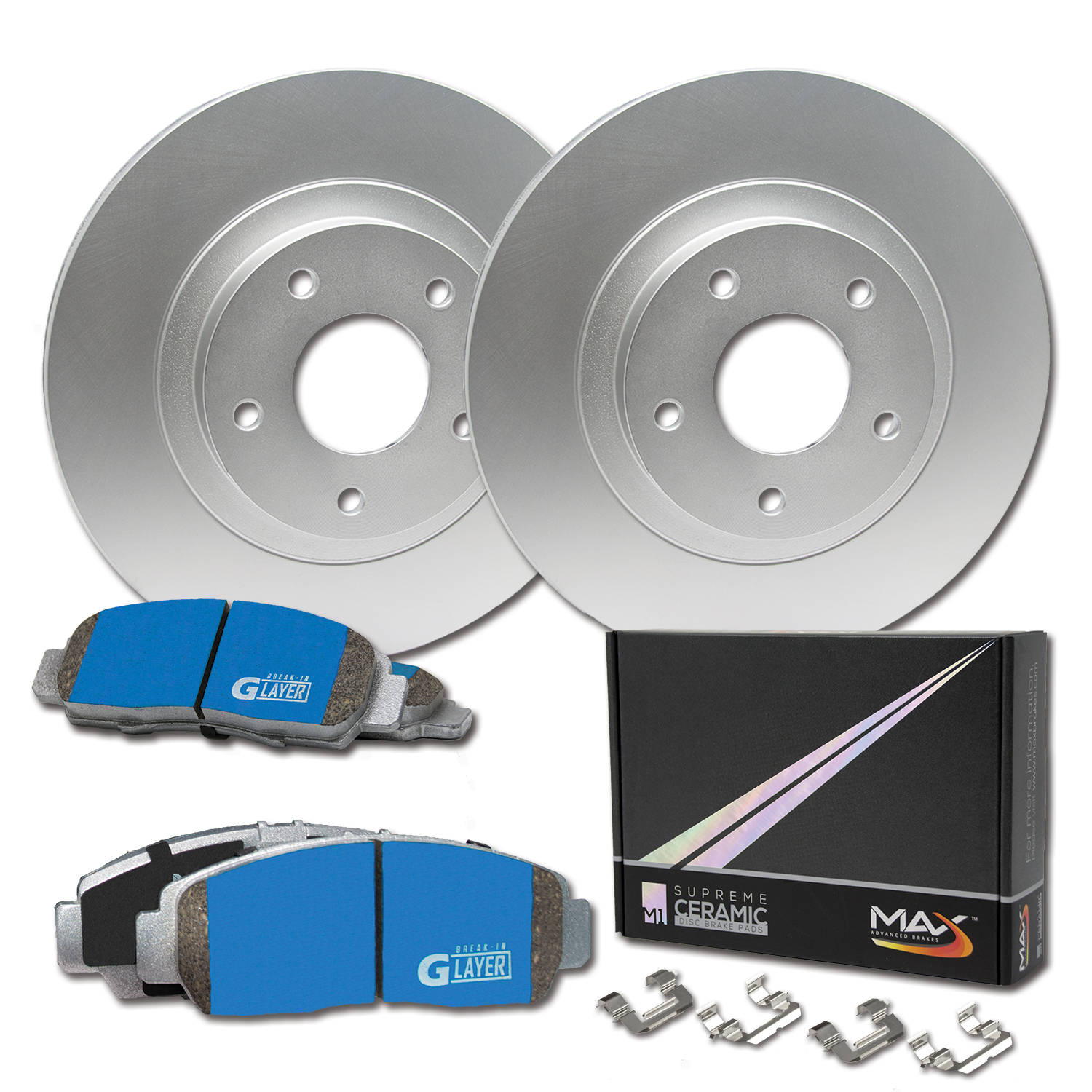 2009 2010 2011 Chevy Aveo Rotors Metallic Pads F OE Replacement