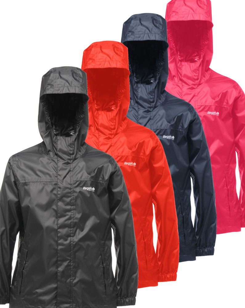 Regatta Pack It Kids Boys Girls Lightweight Packaway Waterproof Jacket RRP £25