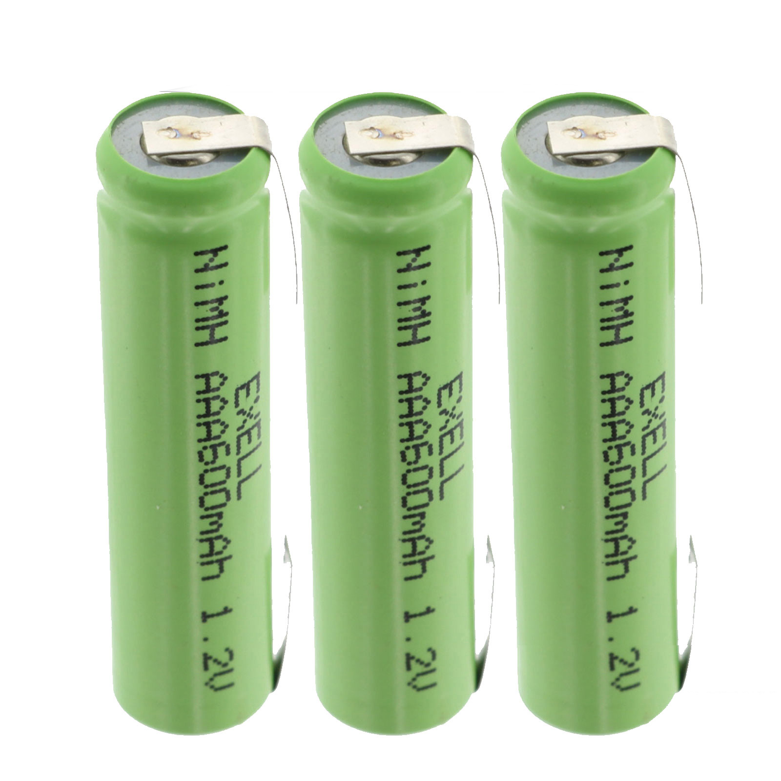 Exell 1.2V NIMH AAA 600mAh Rechargeable Battery w/Tabs - Picture 5 of 6