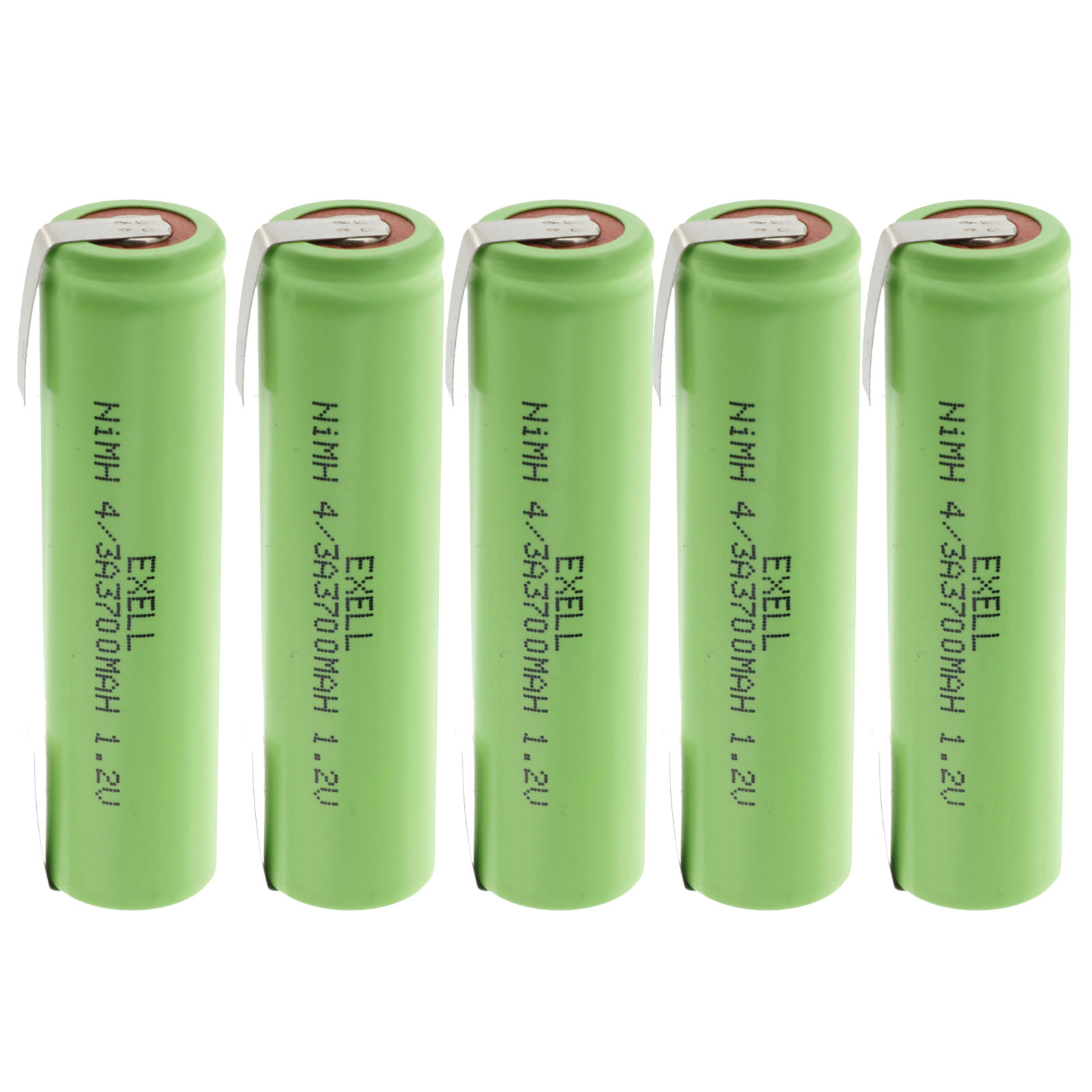5x 1.2V 4/3A 4200mAh Rechargeable Batteries w/Tabs For DIY, FRS, Keypads, Alarm 813662024068 eBay